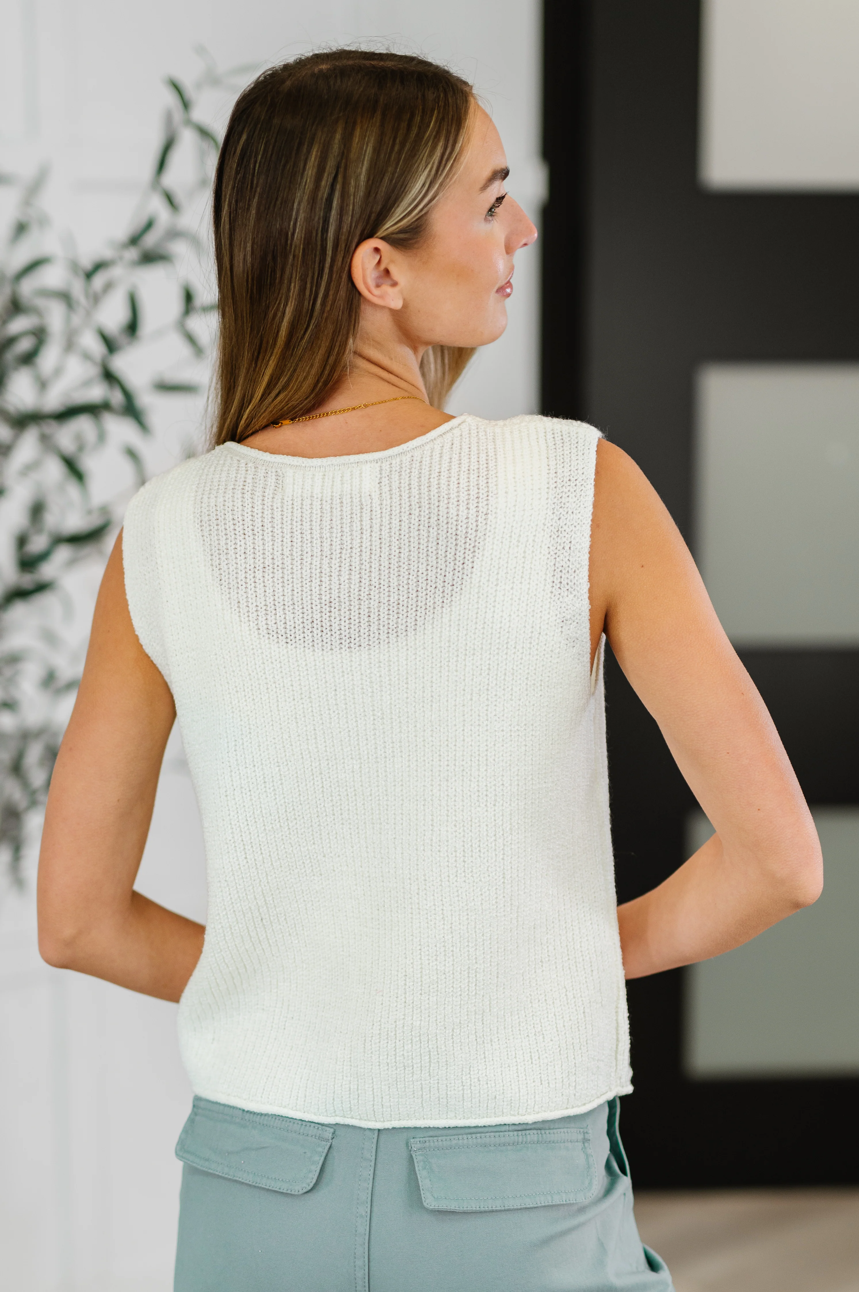 Loose Interpretation Tie Front Knit Vest - 6/8/2026 - Image 7