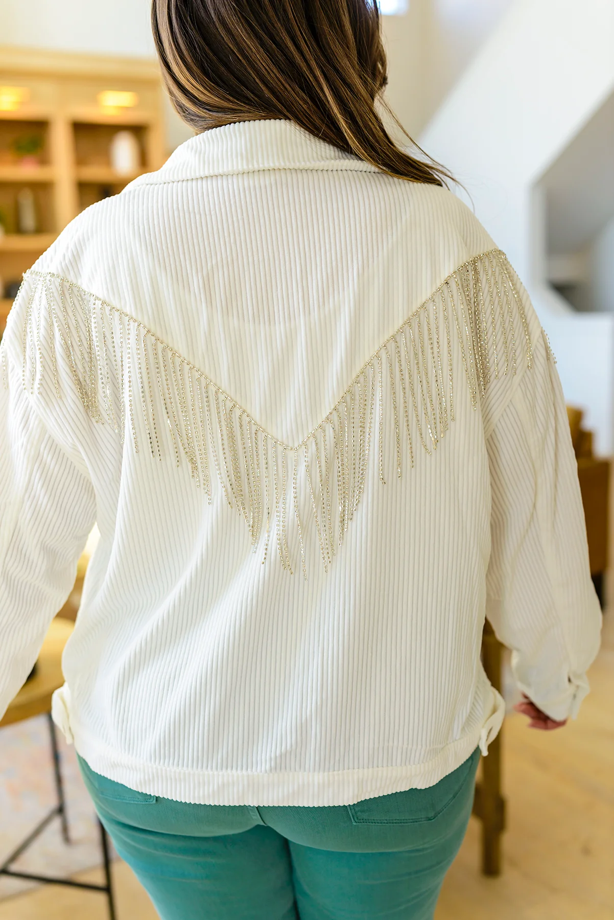 Loretta Rhinestone Fringe Jacket - 4/4/2023 - Image 8