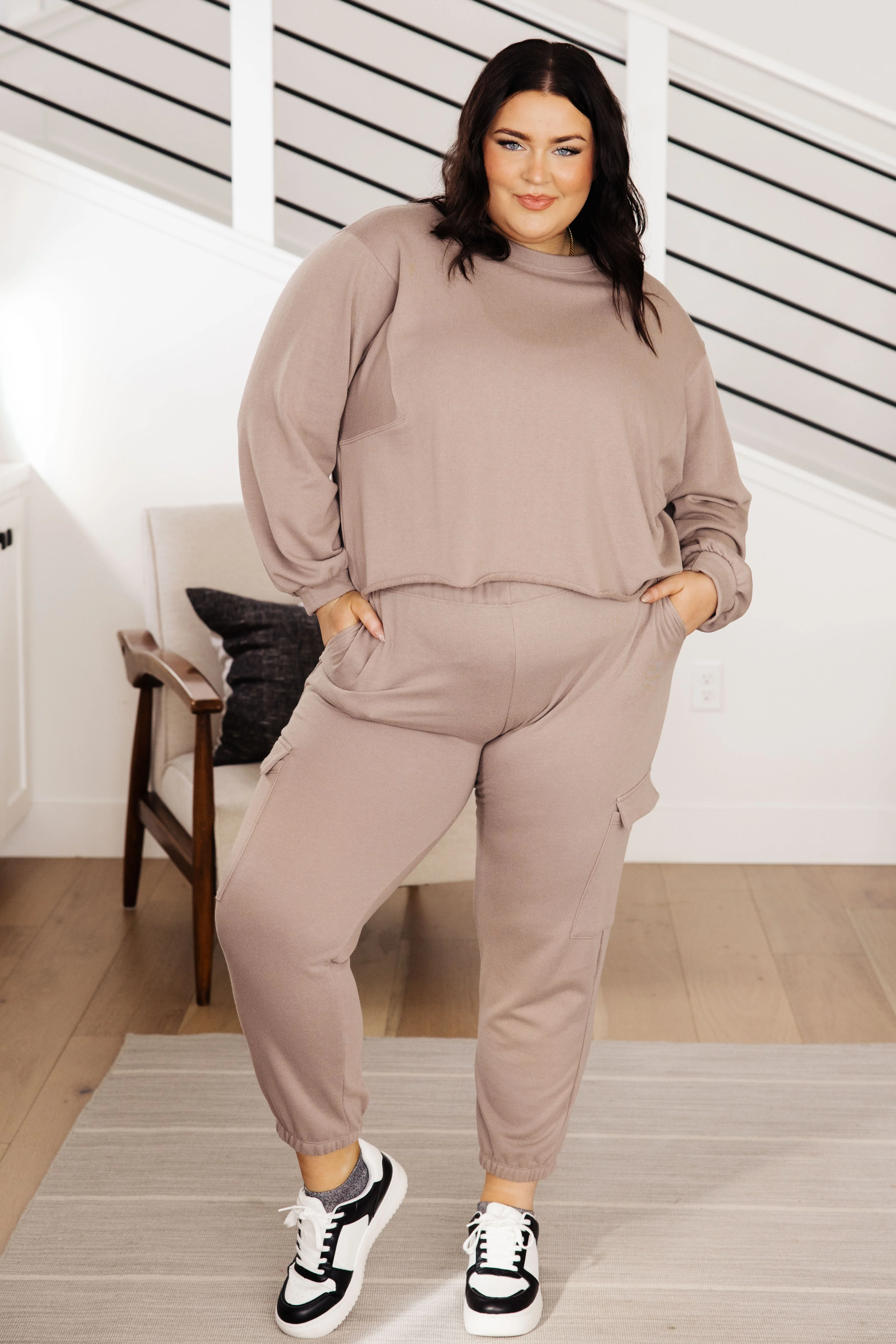 Lounge A Lot Cargo Sweatpants in Mocha - 10/10/2023 - Image 8