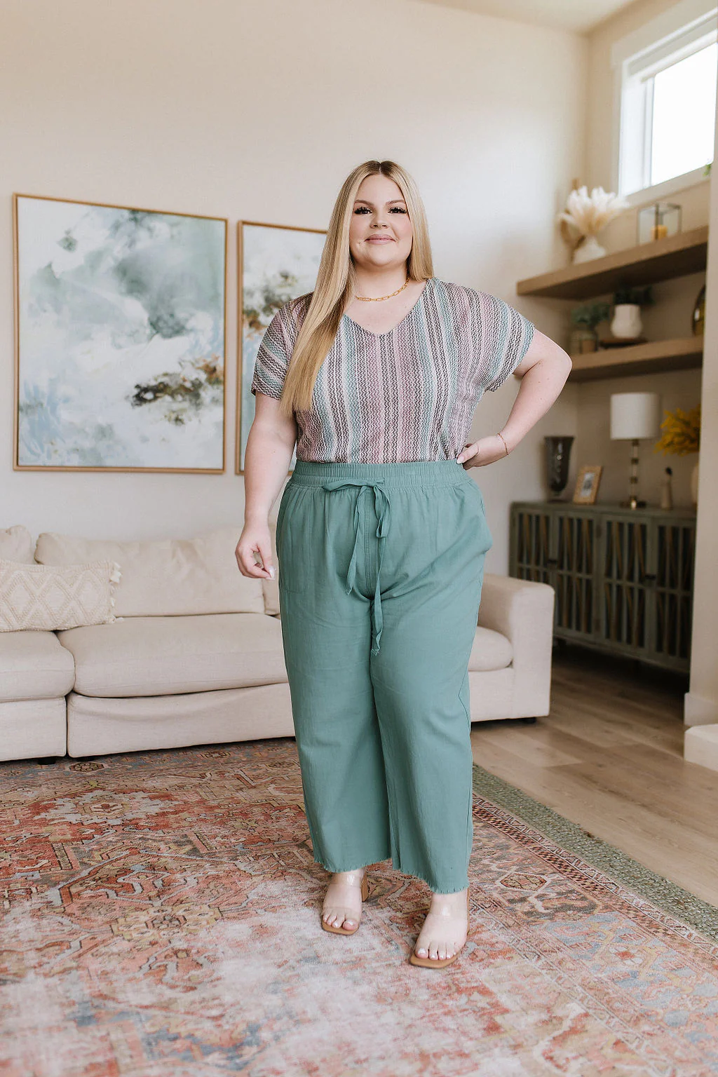 Love Me Dearly High Waisted Pants in Jade - 6/20/2023 - Image 17