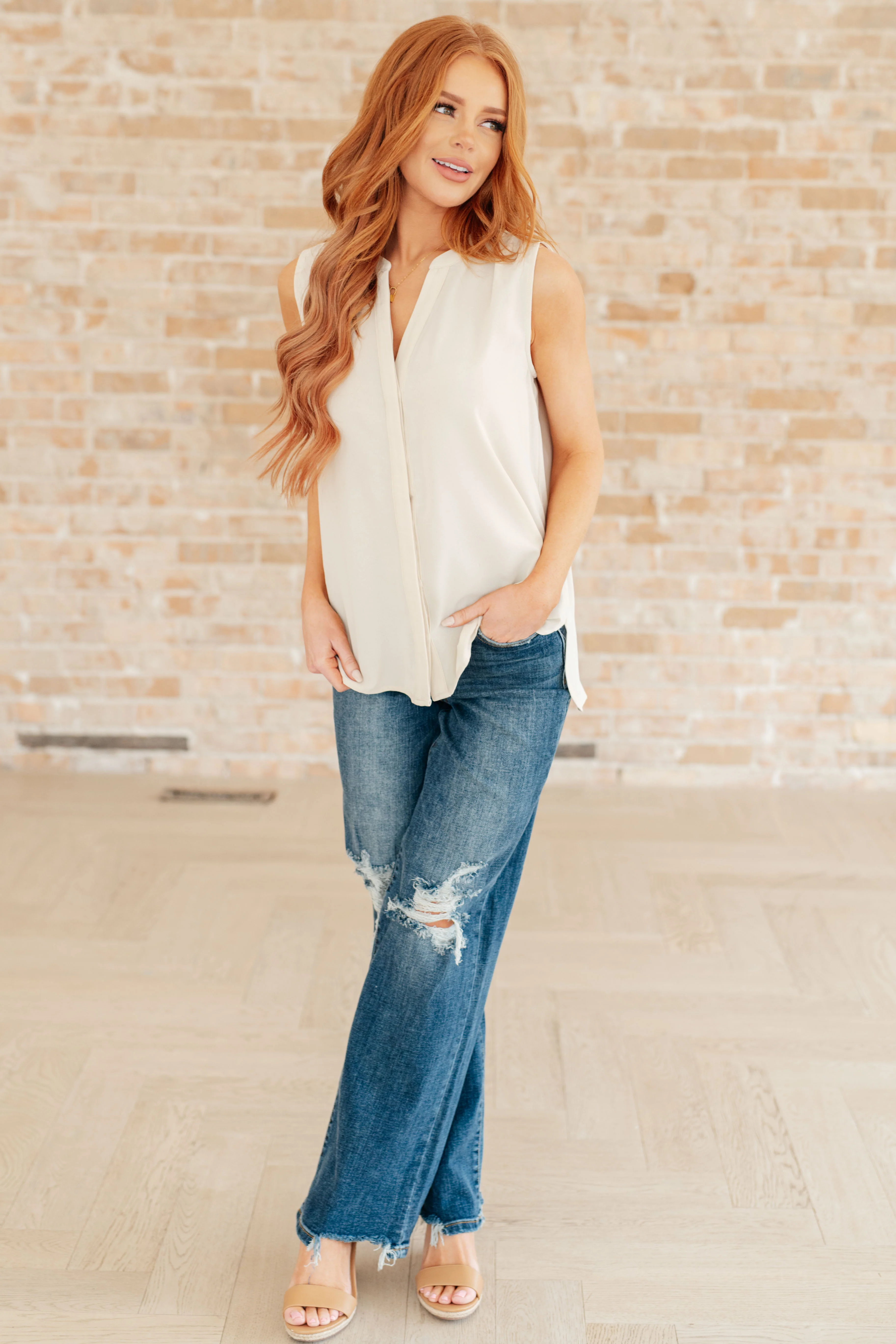 Love Me Now Sleeveless Blouse - 2/26/2024 - Image 3