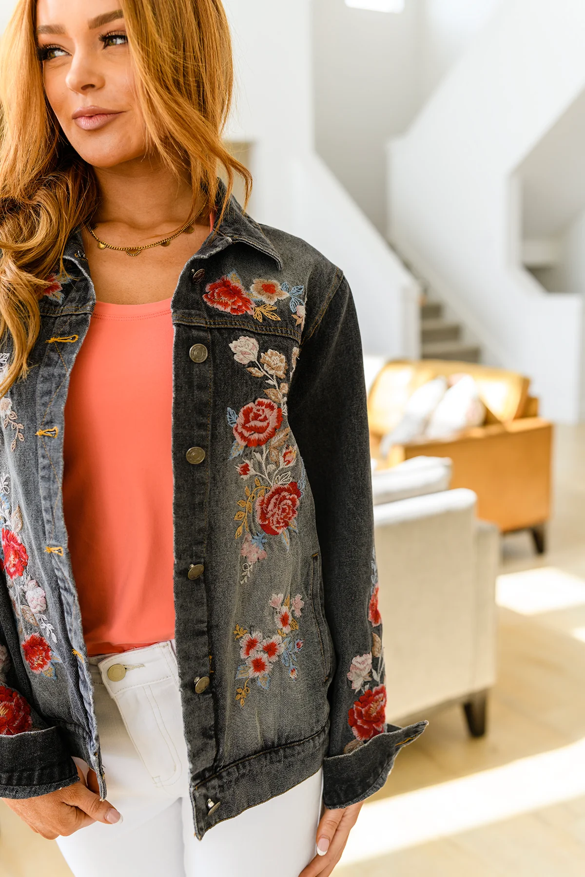 Lovely Visions Flower Embroidered Jacket - 2/14/2023 - Image 11