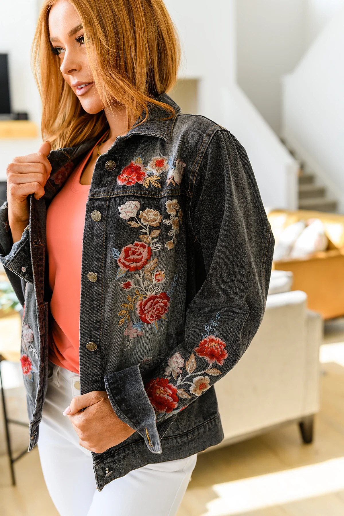 Lovely Visions Flower Embroidered Jacket - 2/14/2023 - Image 12