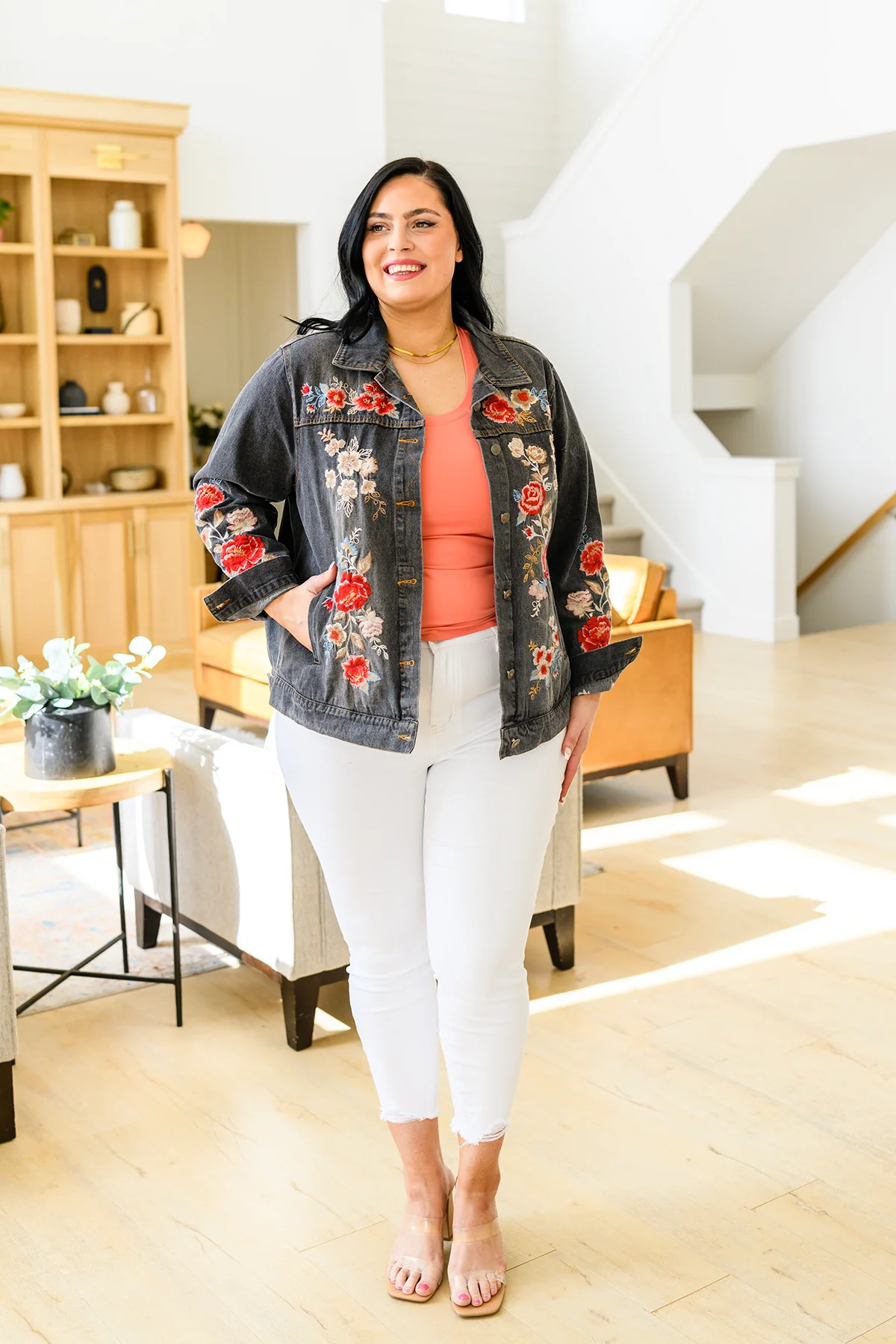 Lovely Visions Flower Embroidered Jacket - 2/14/2023 - Image 14