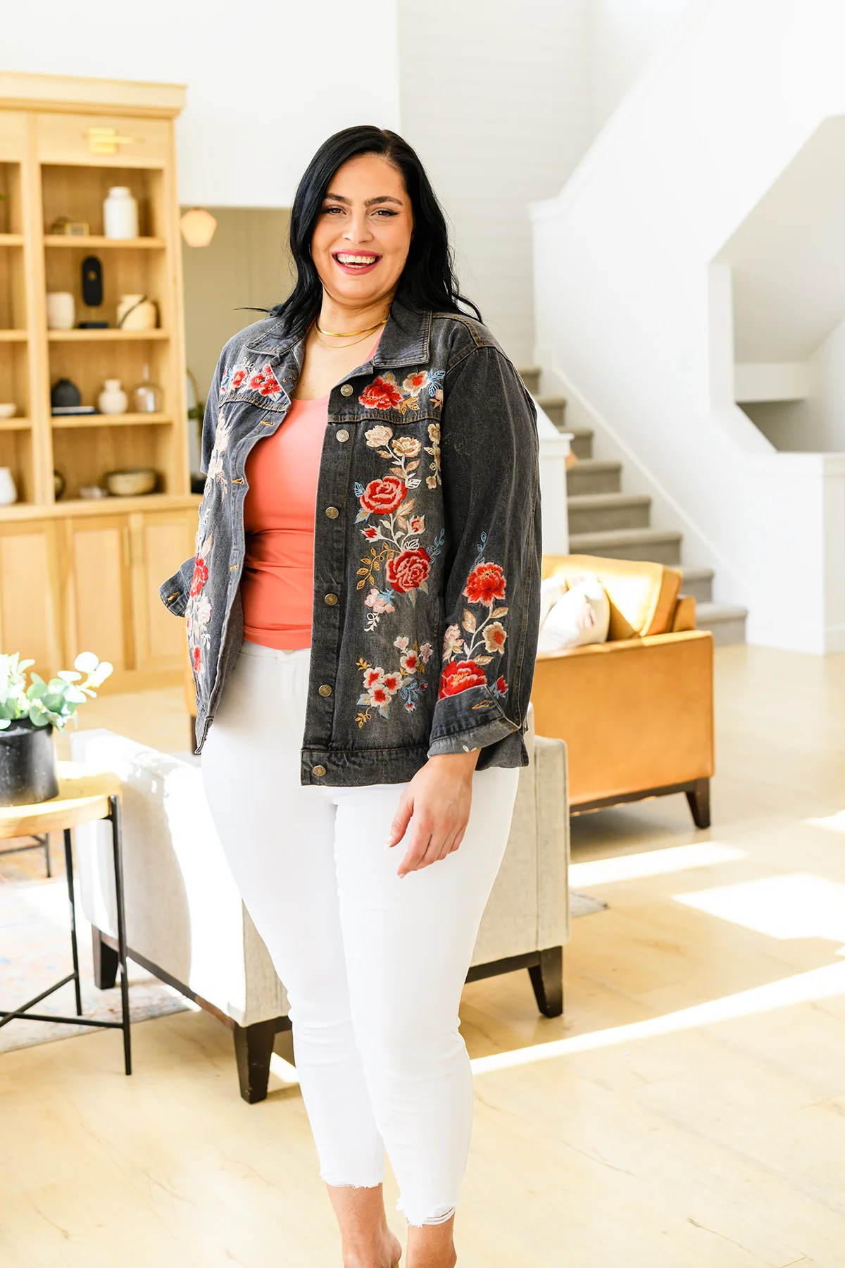 Lovely Visions Flower Embroidered Jacket - 2/14/2023 - Image 2