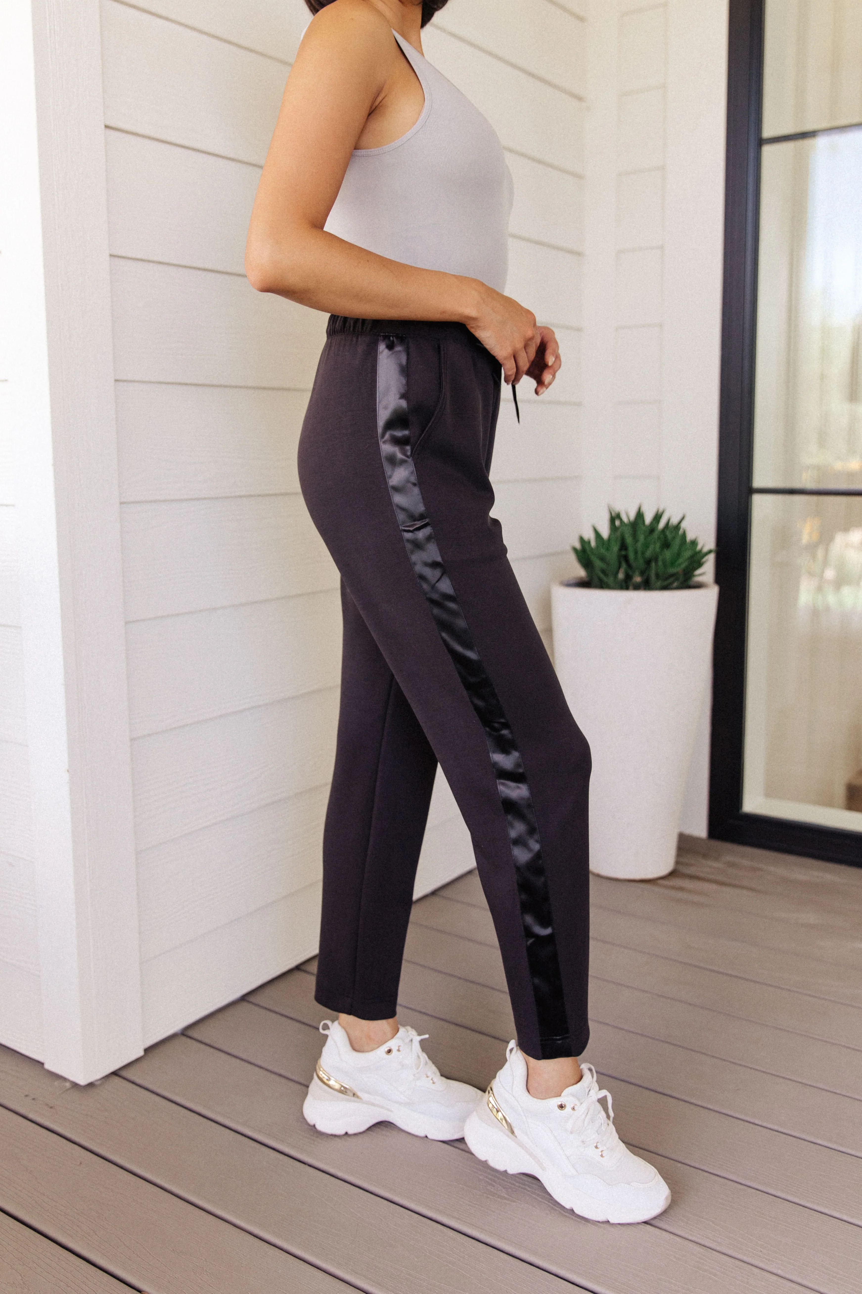 Lysa Satin Stripe Joggers - 8/25/2023 - Image 4