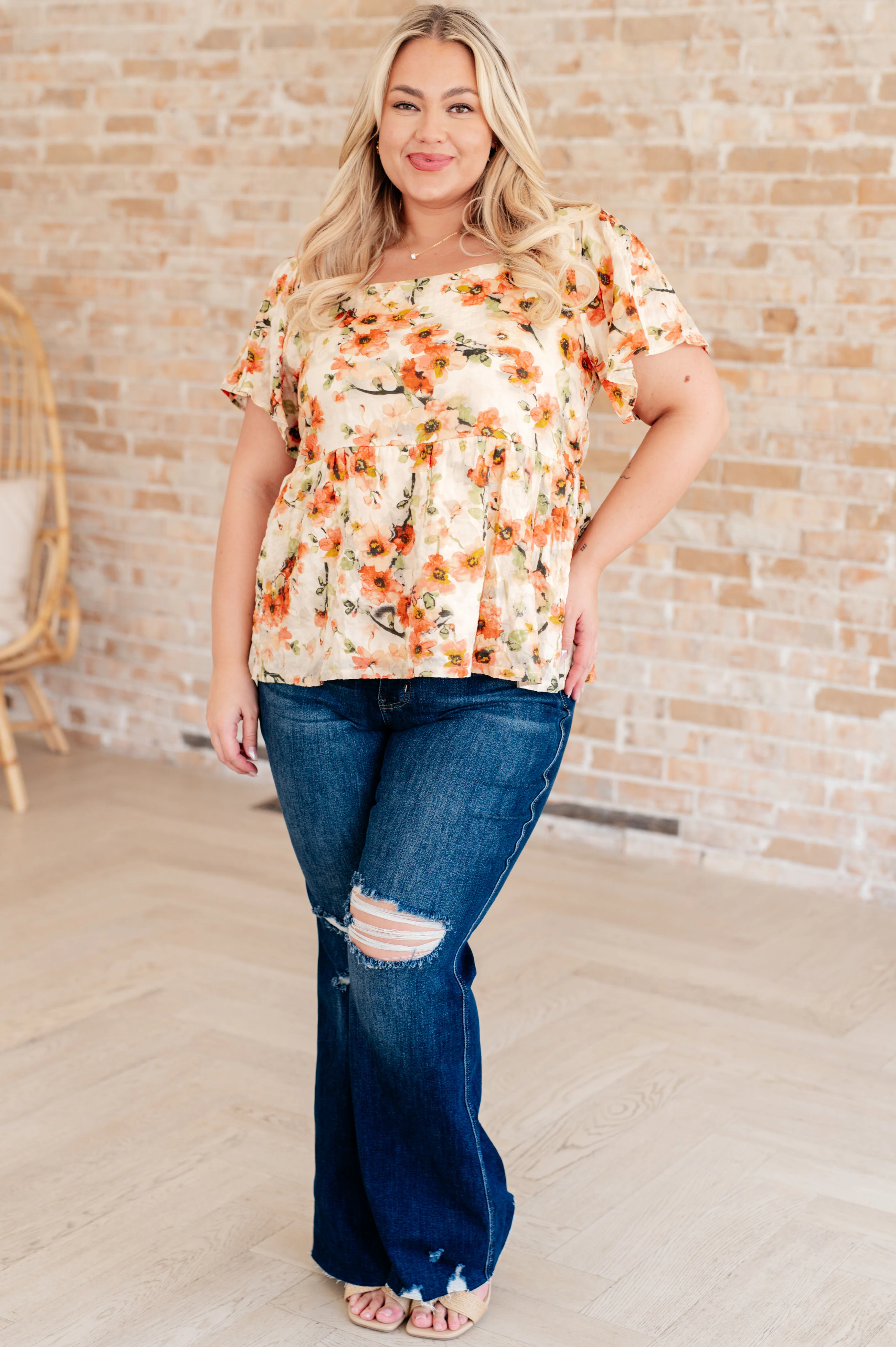 Magic Dance Square Neck Floral Blouse - 5/23/2024 - Image 4