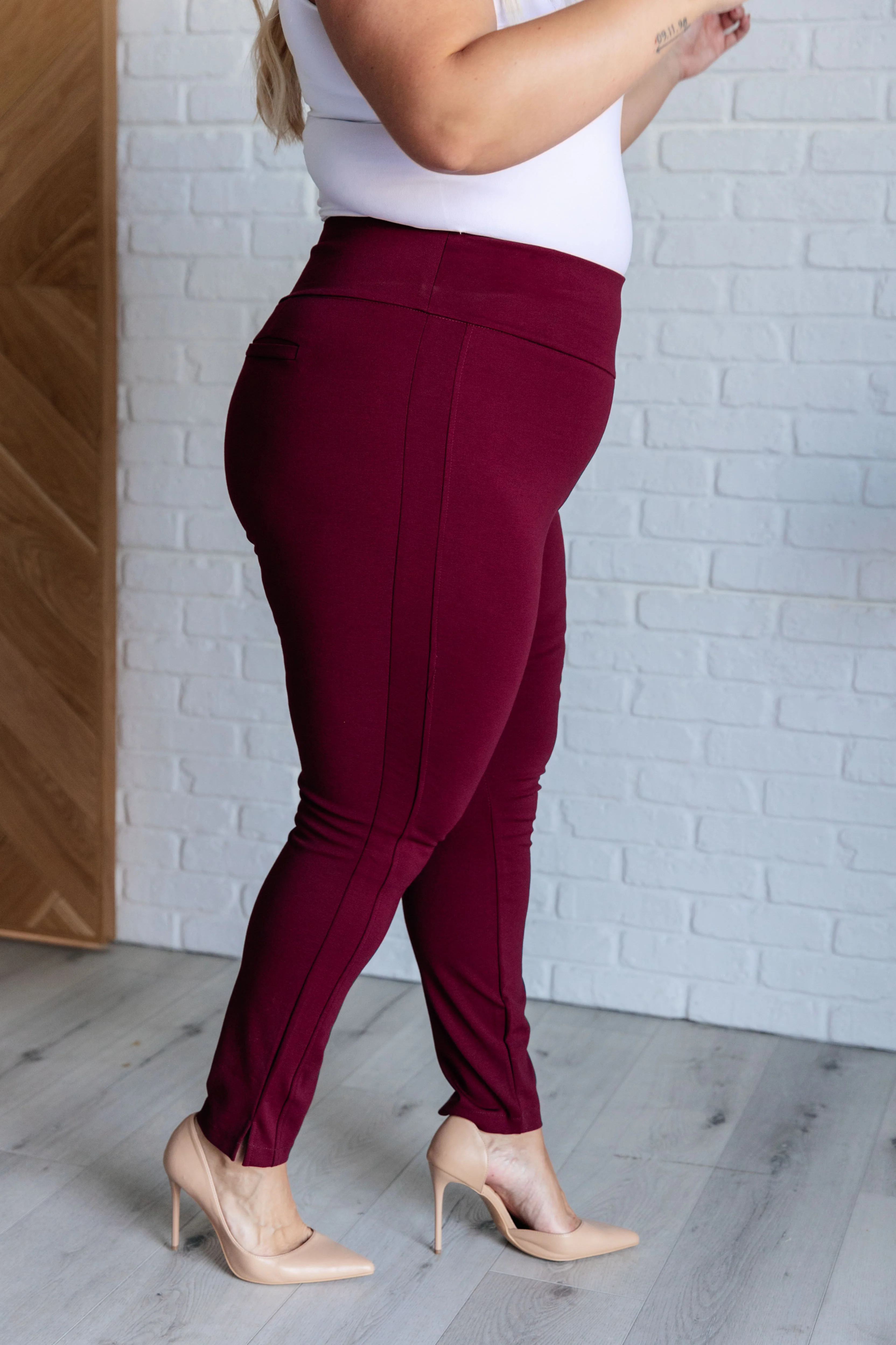 Magic Skinny 28" Pants in Wine - 8/22/2024 - Image 5