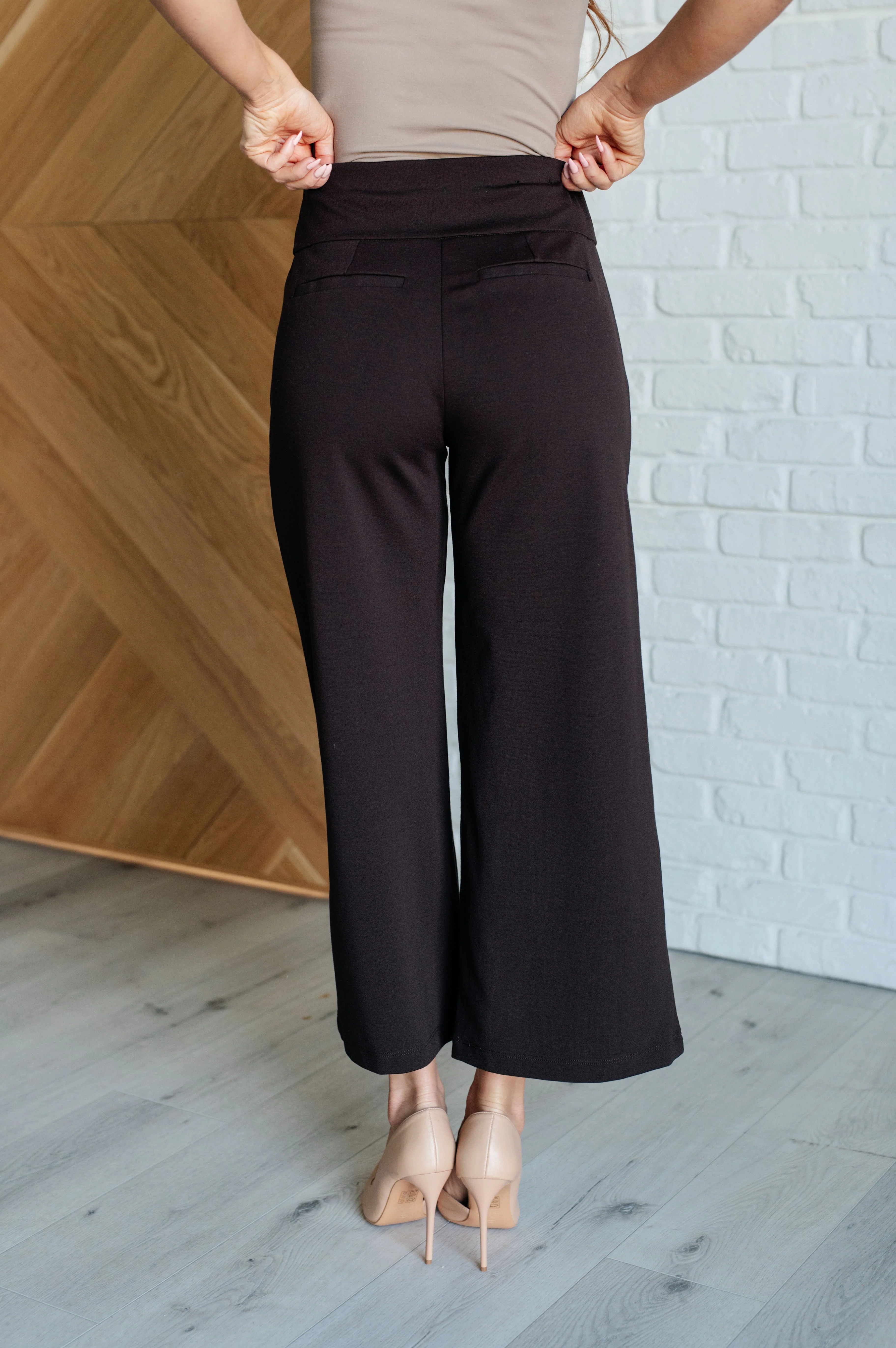 Magic Wide Leg Crop Pants in Chocolate - 9/29/2025 - Image 14