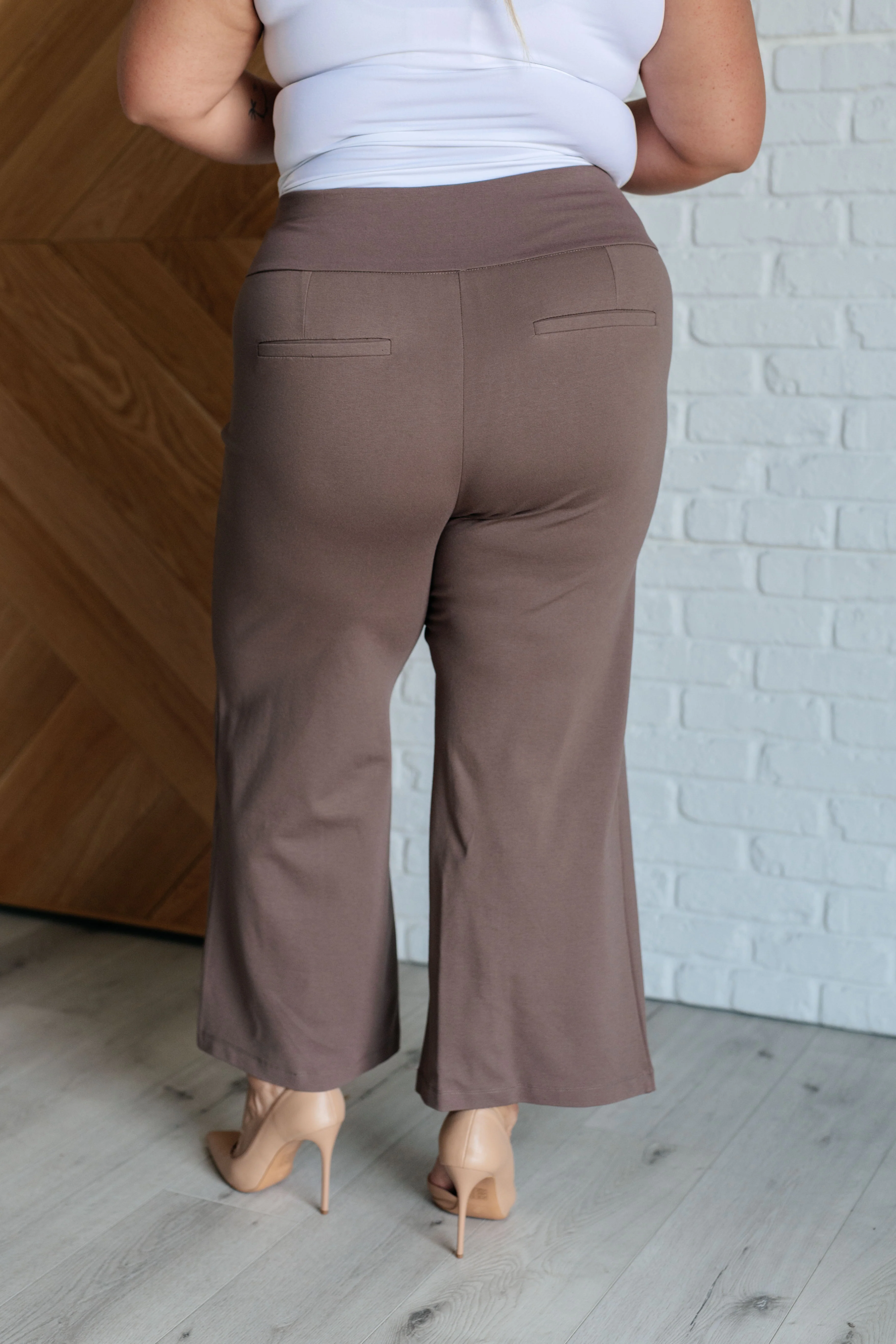 Magic Wide Leg Crop Pants in Dark Mocha - 9/15/2025 - Image 9