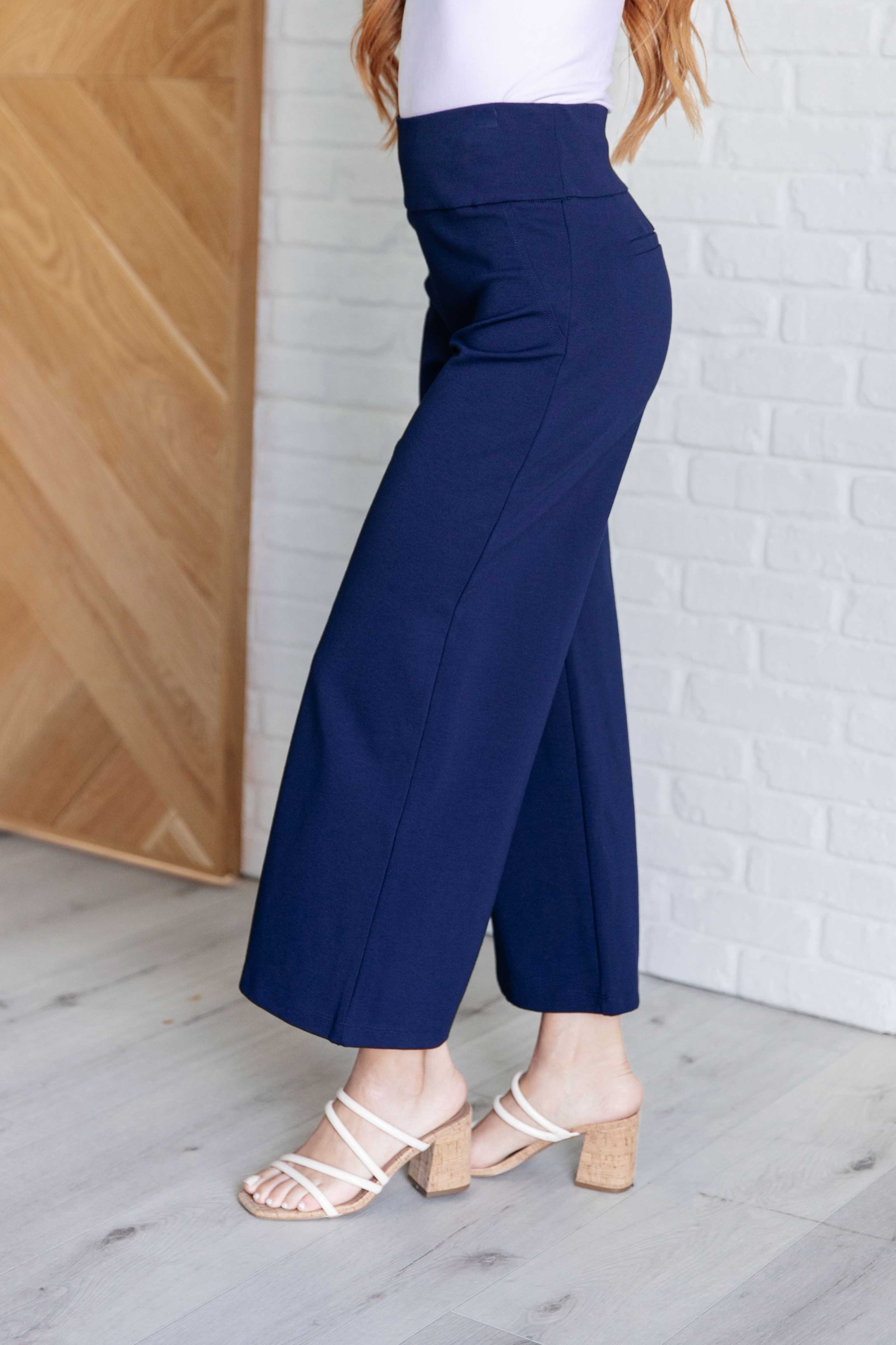 Magic Wide Leg Crop Pants in Navy - 9/12/2024 - Image 8