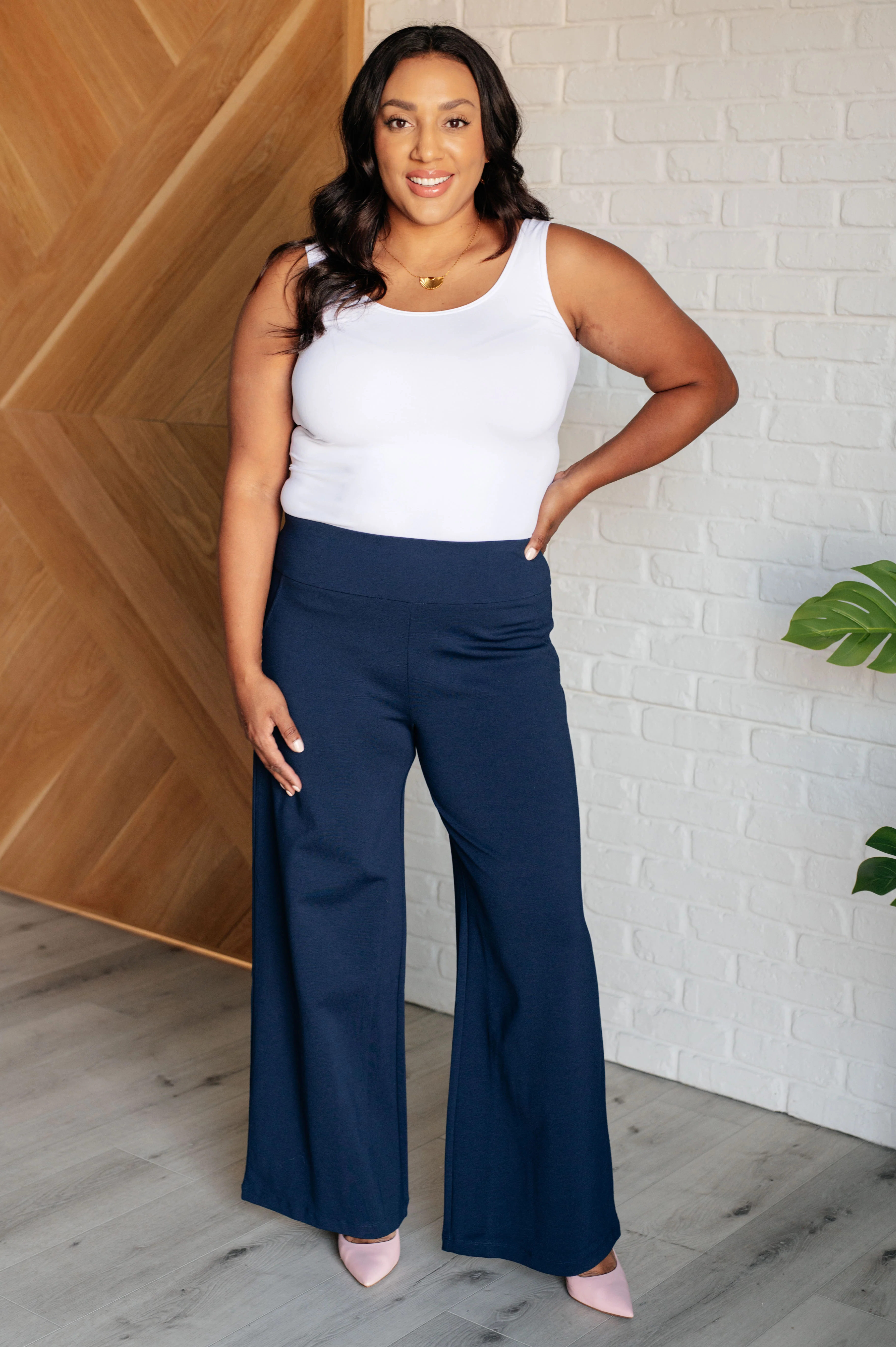 Magic Wide Leg Pants in Navy - 10/24/2024 - Image 3