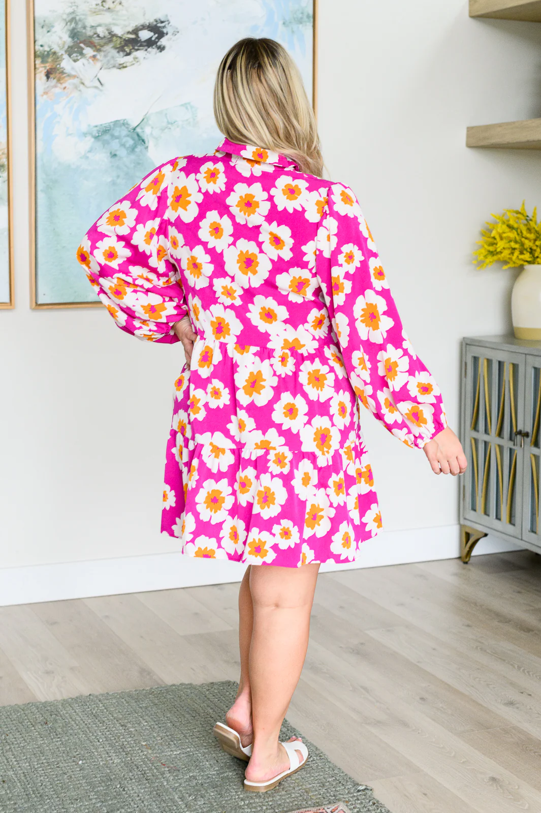 Magnificently Mod Floral Shirt Dress - 4/23/2024 - Image 6