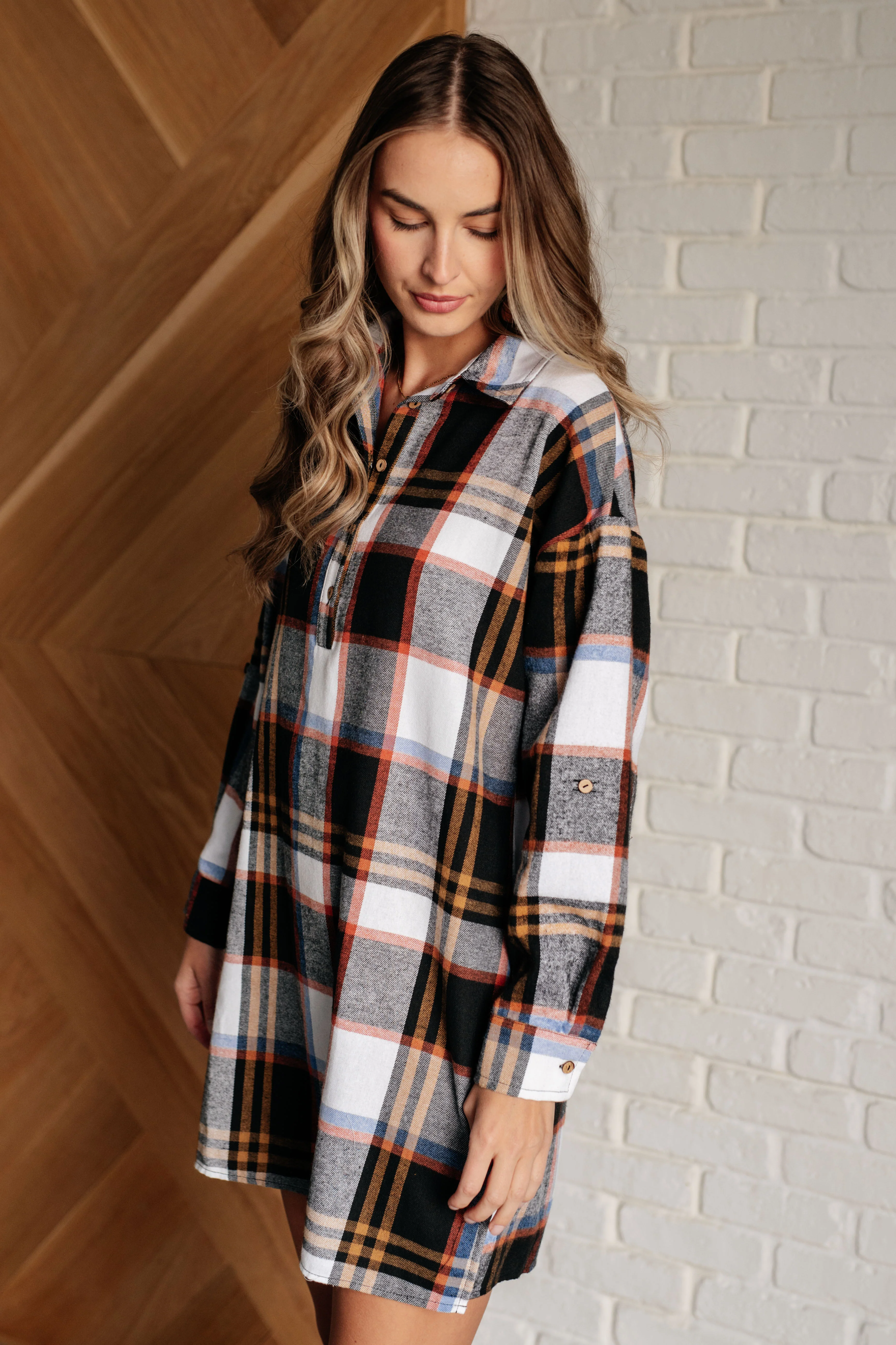 Make it Right Plaid Shirt Dress - 10/29/2024 - Image 7