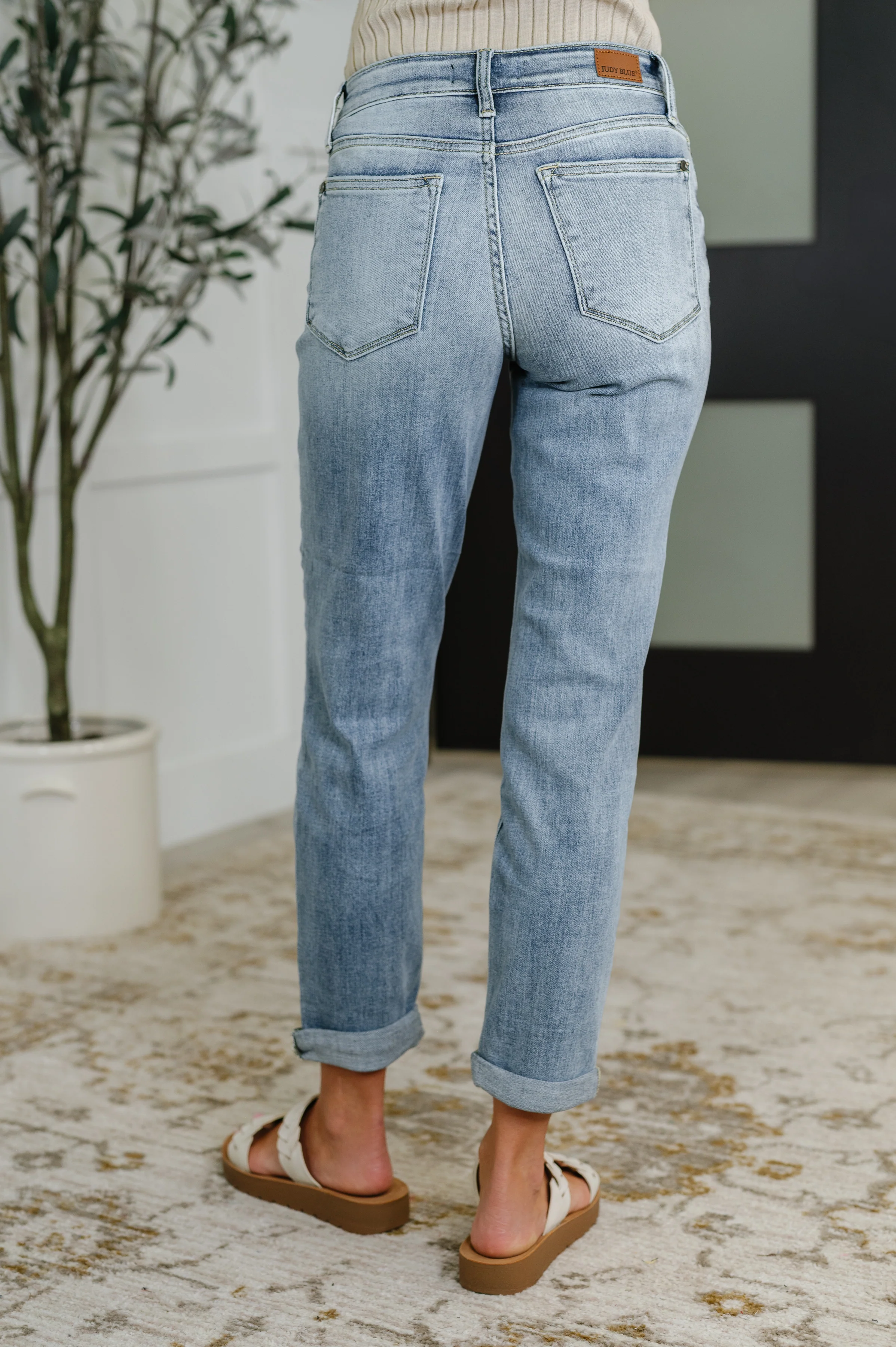 Mallory Mid Rise Bleach Wash Boyfriend Jeans - 8/6/2025 - Image 4