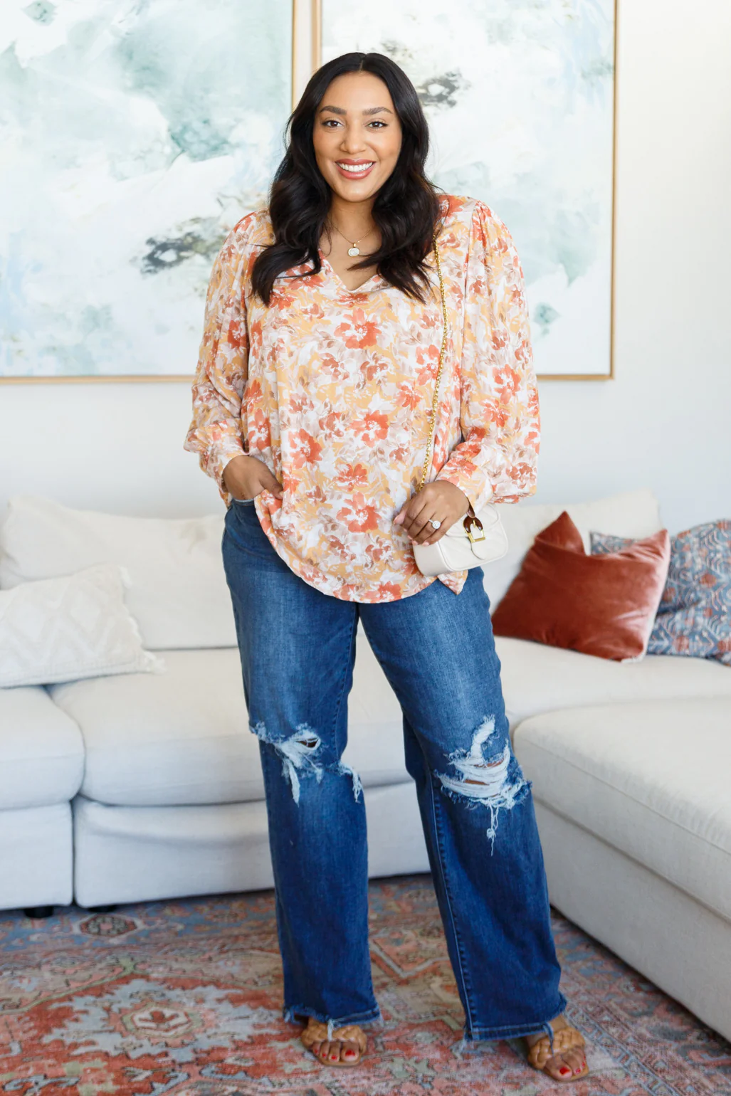 Marigold Dreams Floral Blouse - 9/18/2025 - Image 6