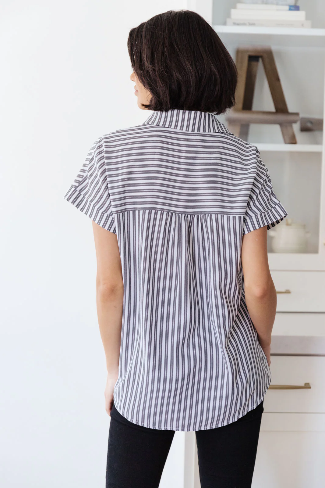 Marina Striped Top In Charcoal - 2/15/2022 - Image 18