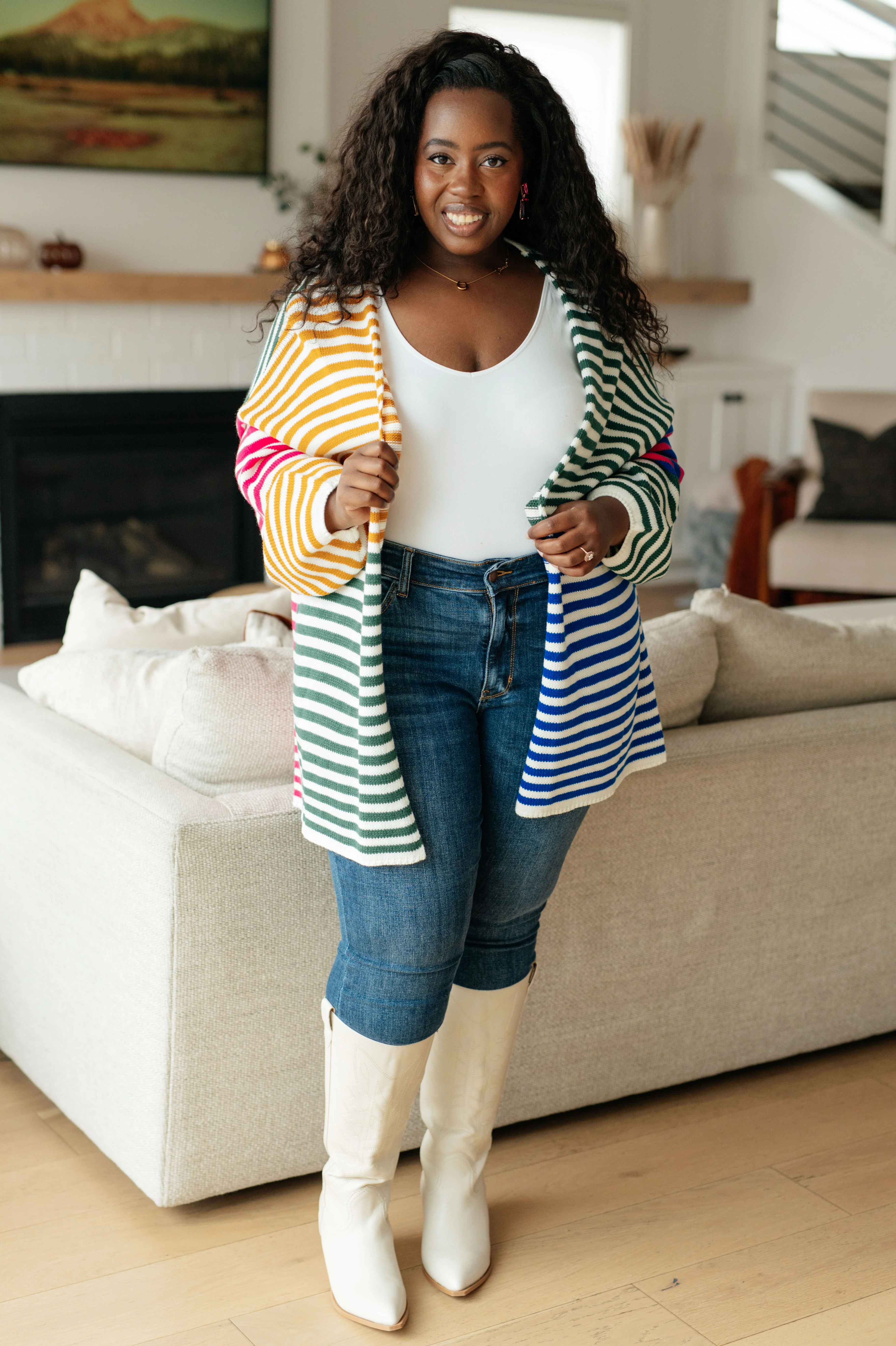 Marquee Lights Striped Cardigan - 11/14/2023 - Image 3