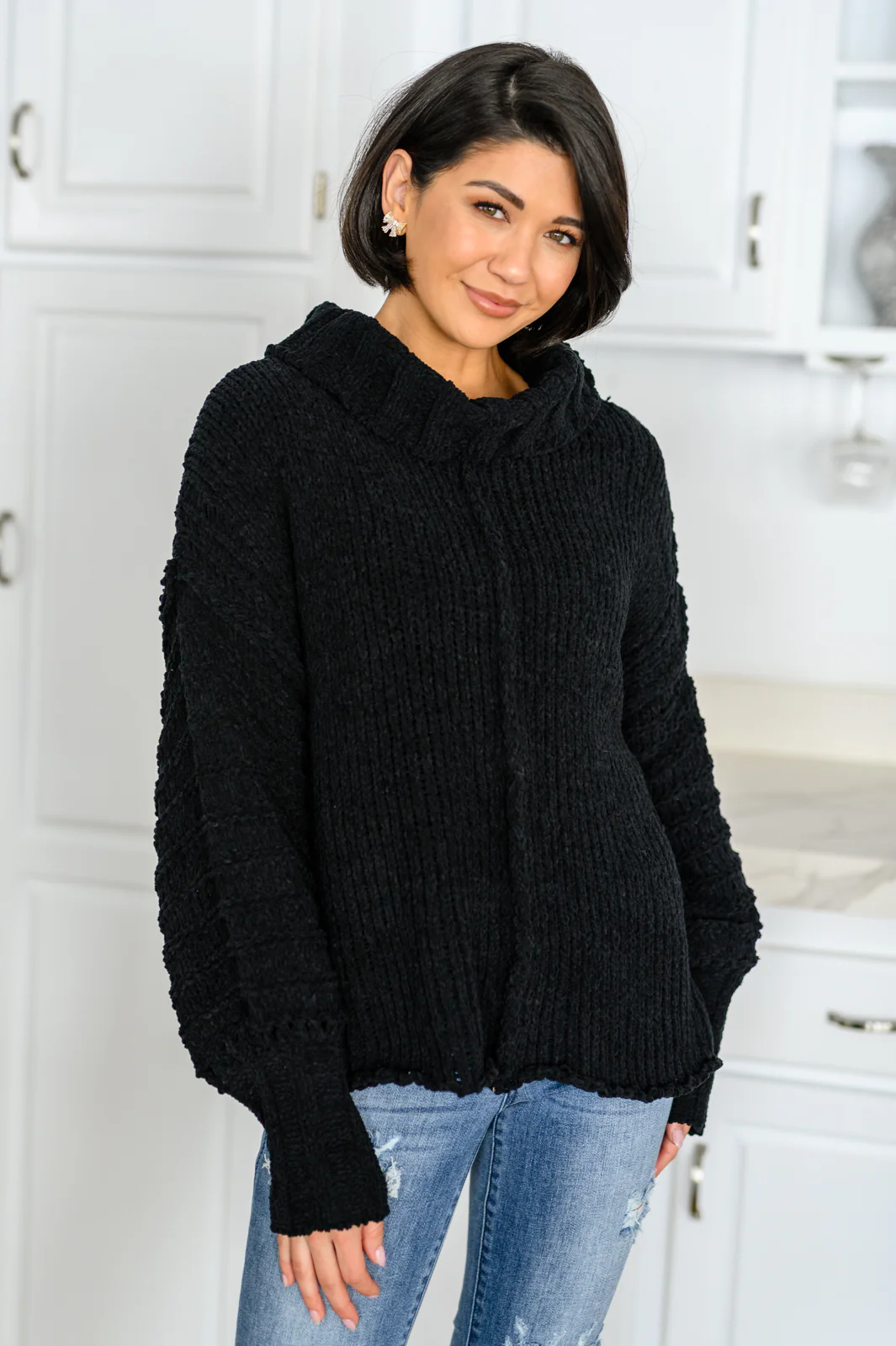 Maureen Long Sleeve Solid Knit Sweater - 12/27/2022