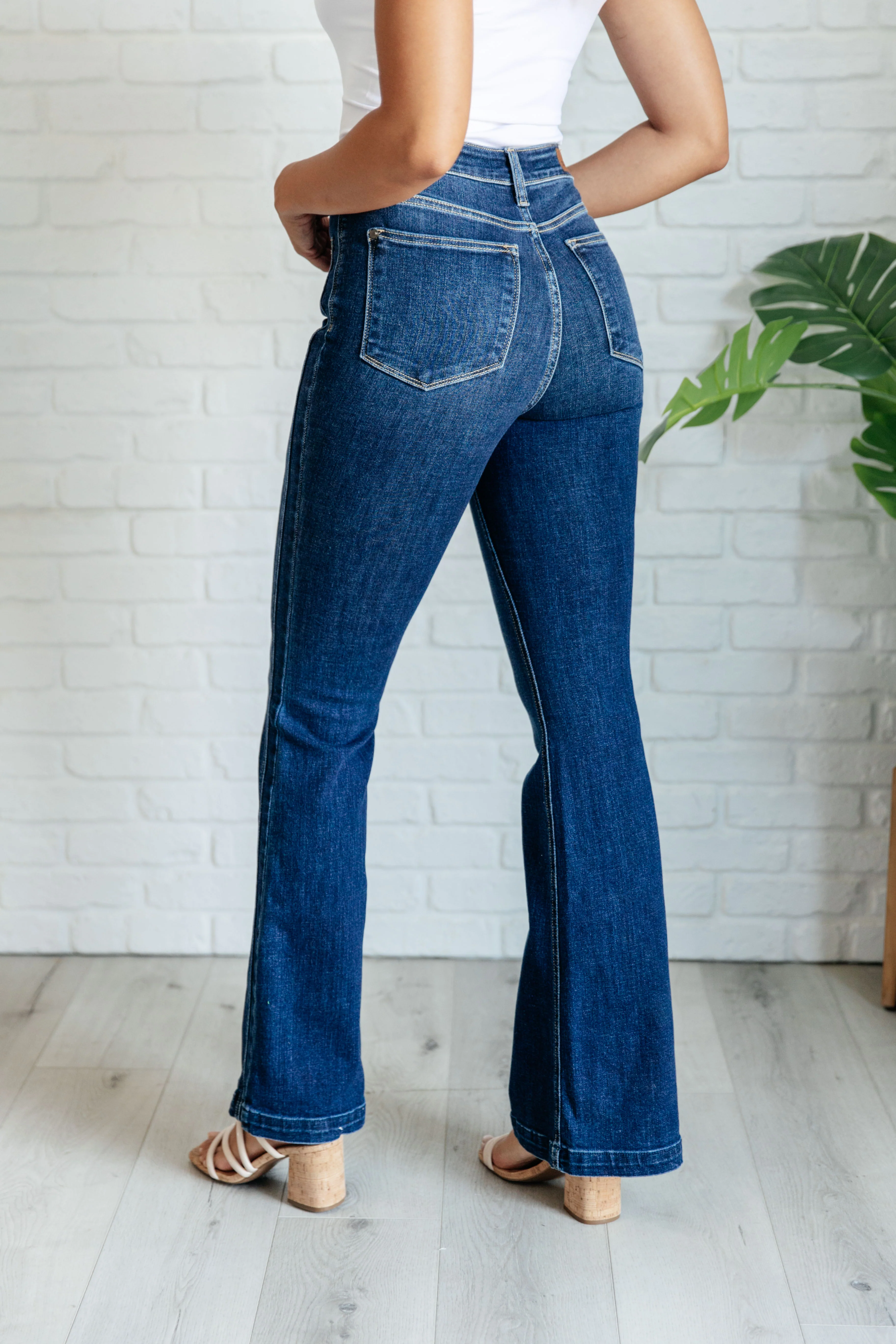 Mavis High Rise Side Seam Detail Flare Jeans - 7/24/2024 - Image 10