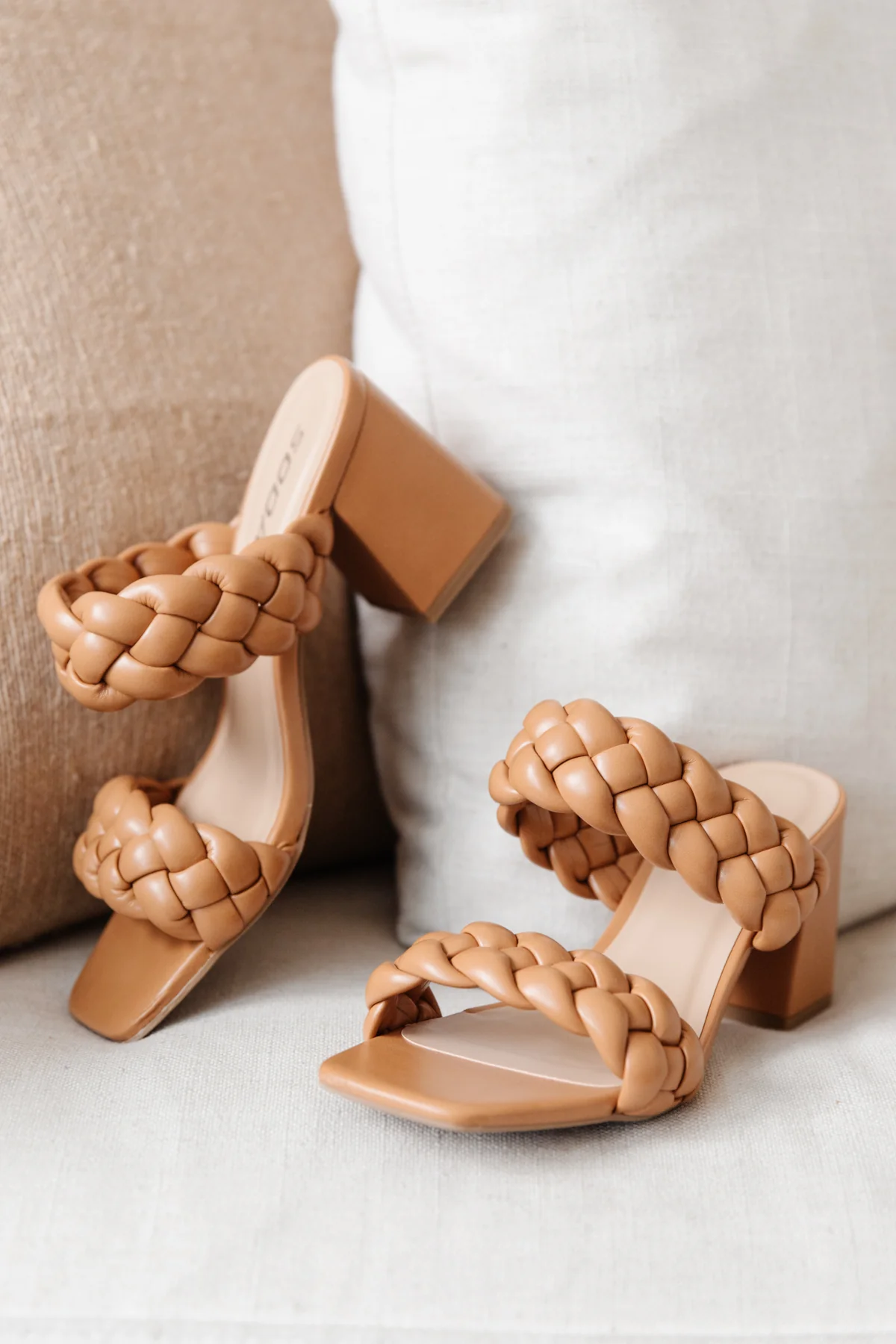 Maya Braided Heels in Tan - 4/26/2022