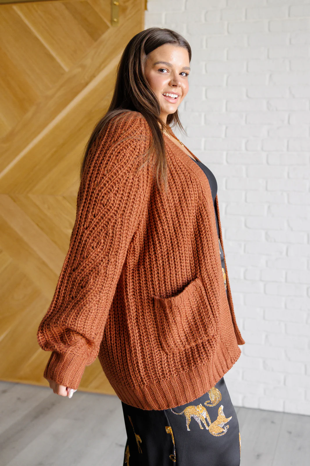 Maybe Monday Cardigan in Chestnut - 10/30/2025 - Image 6