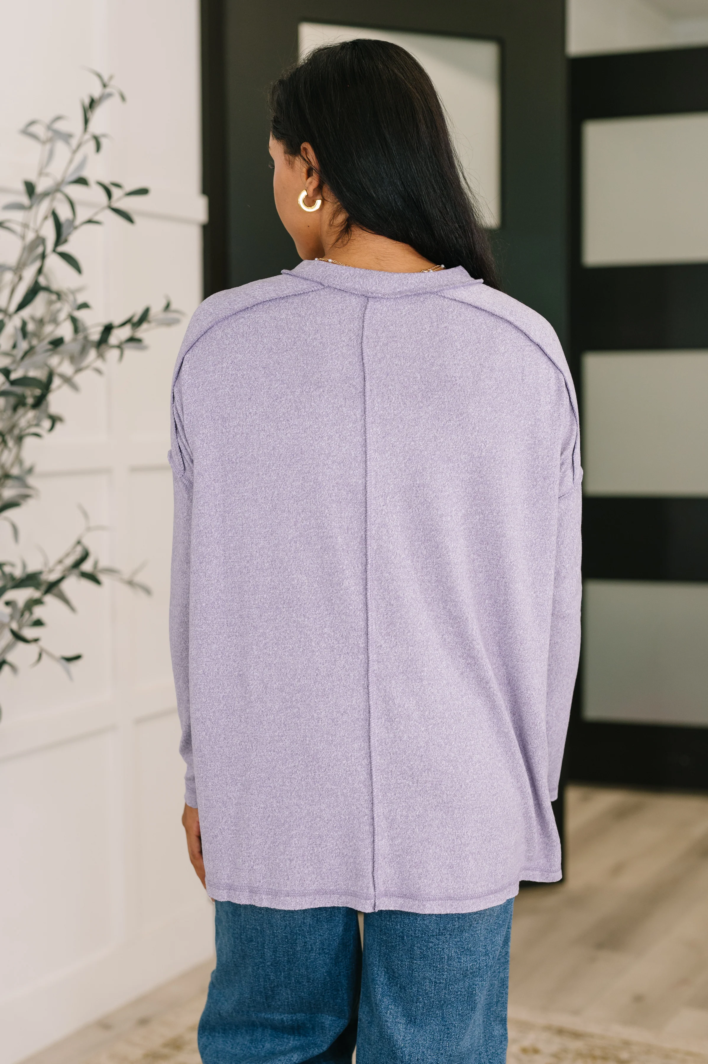 Mellow Mood Heathered Pullover in Lavender - 10/22/2025 - Image 4