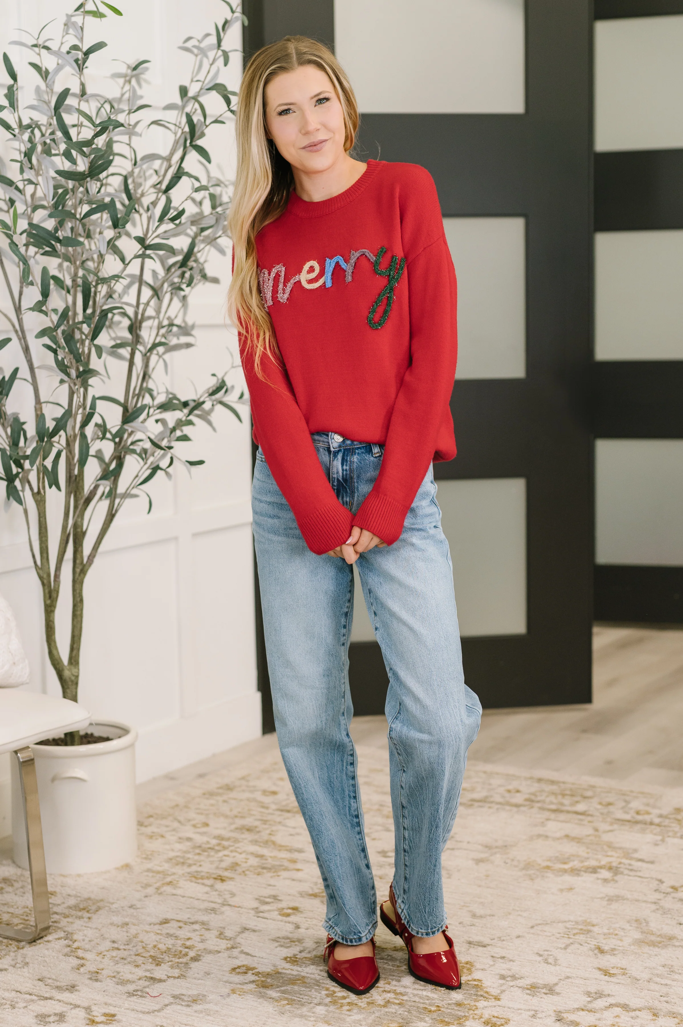 Merry Applique Drop Shoulder Pullover - 11/18/2025 - Image 3