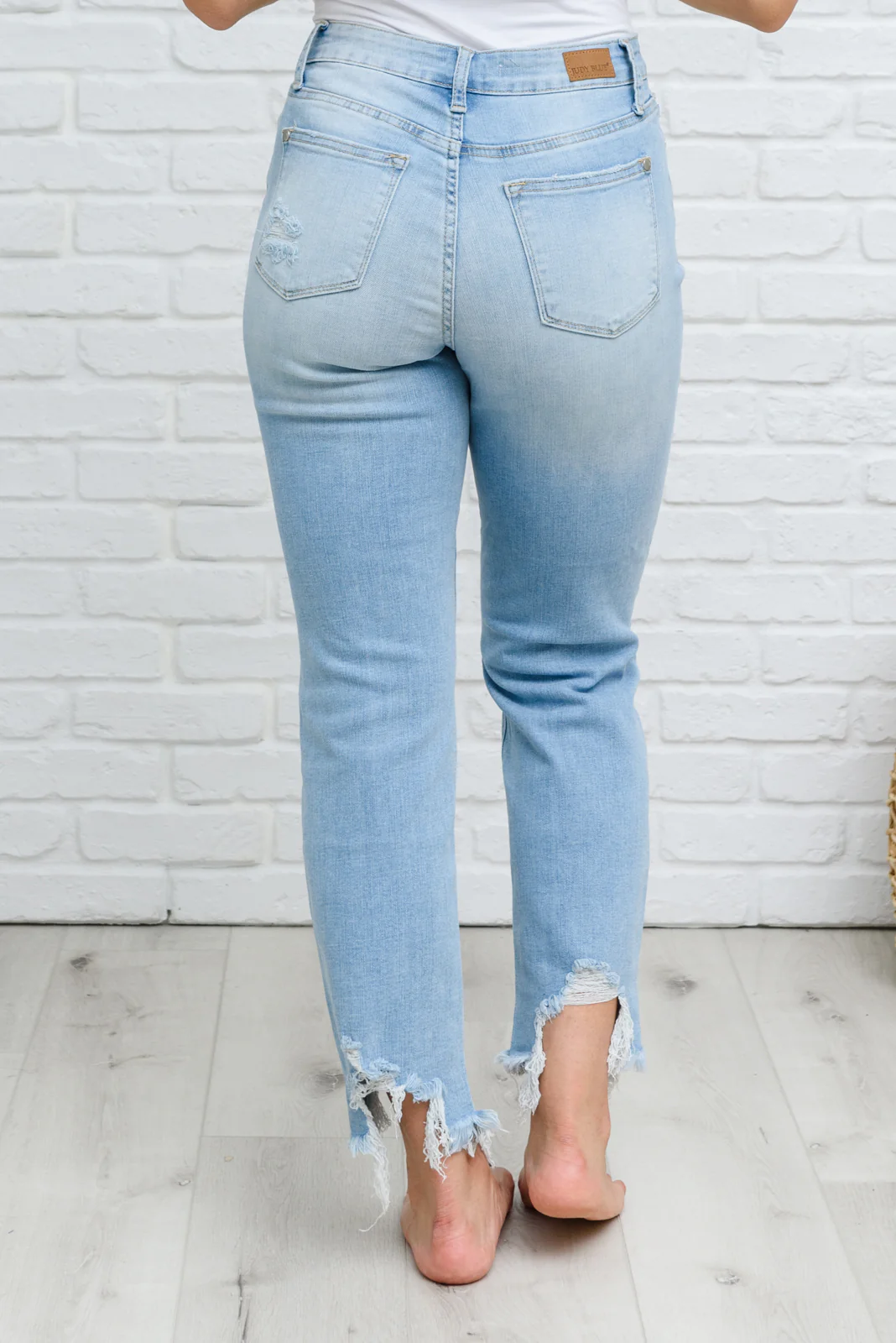 Mid-rise Destroyed Hem Boyfriend Jeans - 7/7/2022 - Image 17