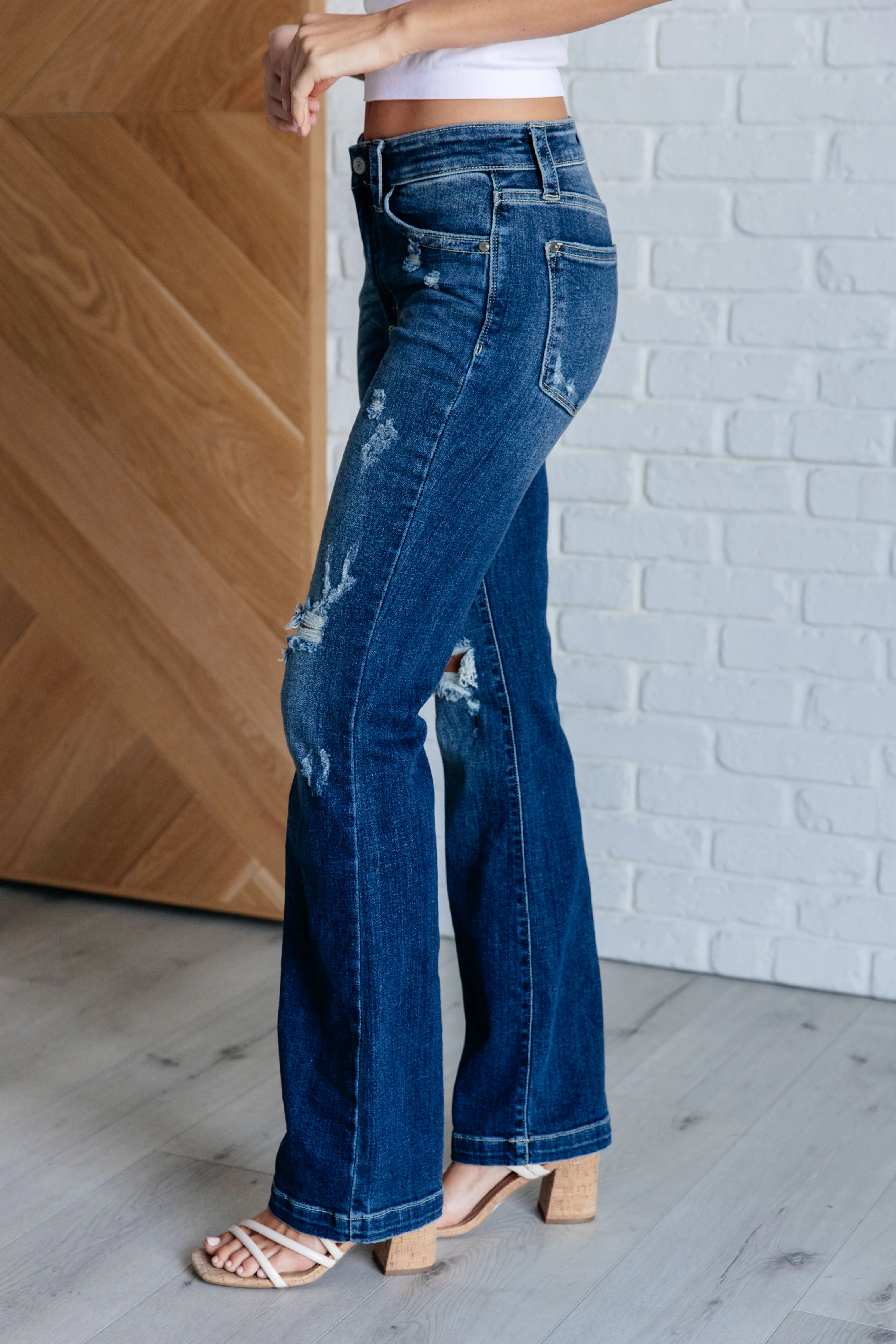 Mila Mid Rise Distressed Bootcut Jeans - 7/31/2024 - Image 6