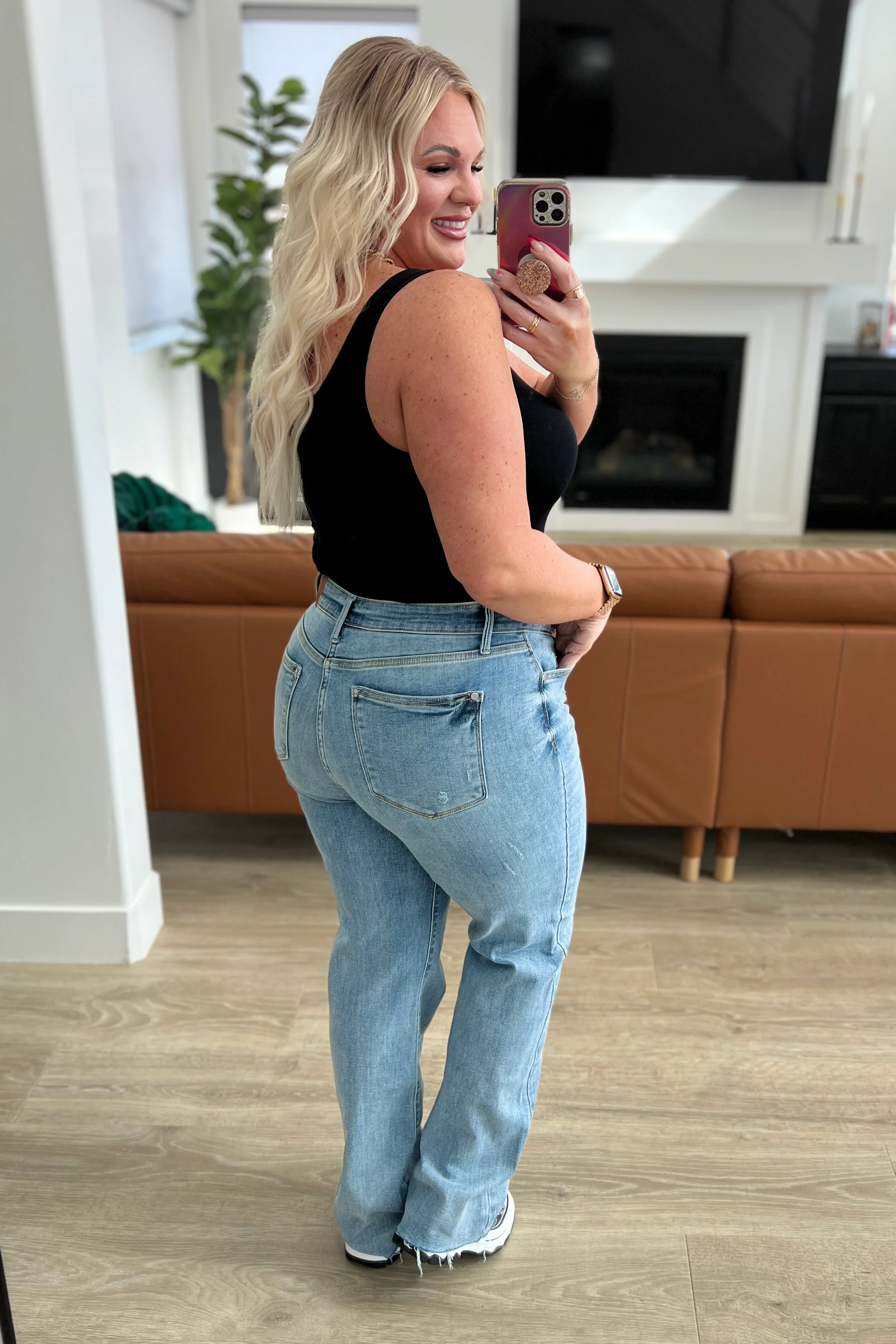Mildred High Rise V Front Waistband Straight Jeans - 2/14/2024 - Image 14