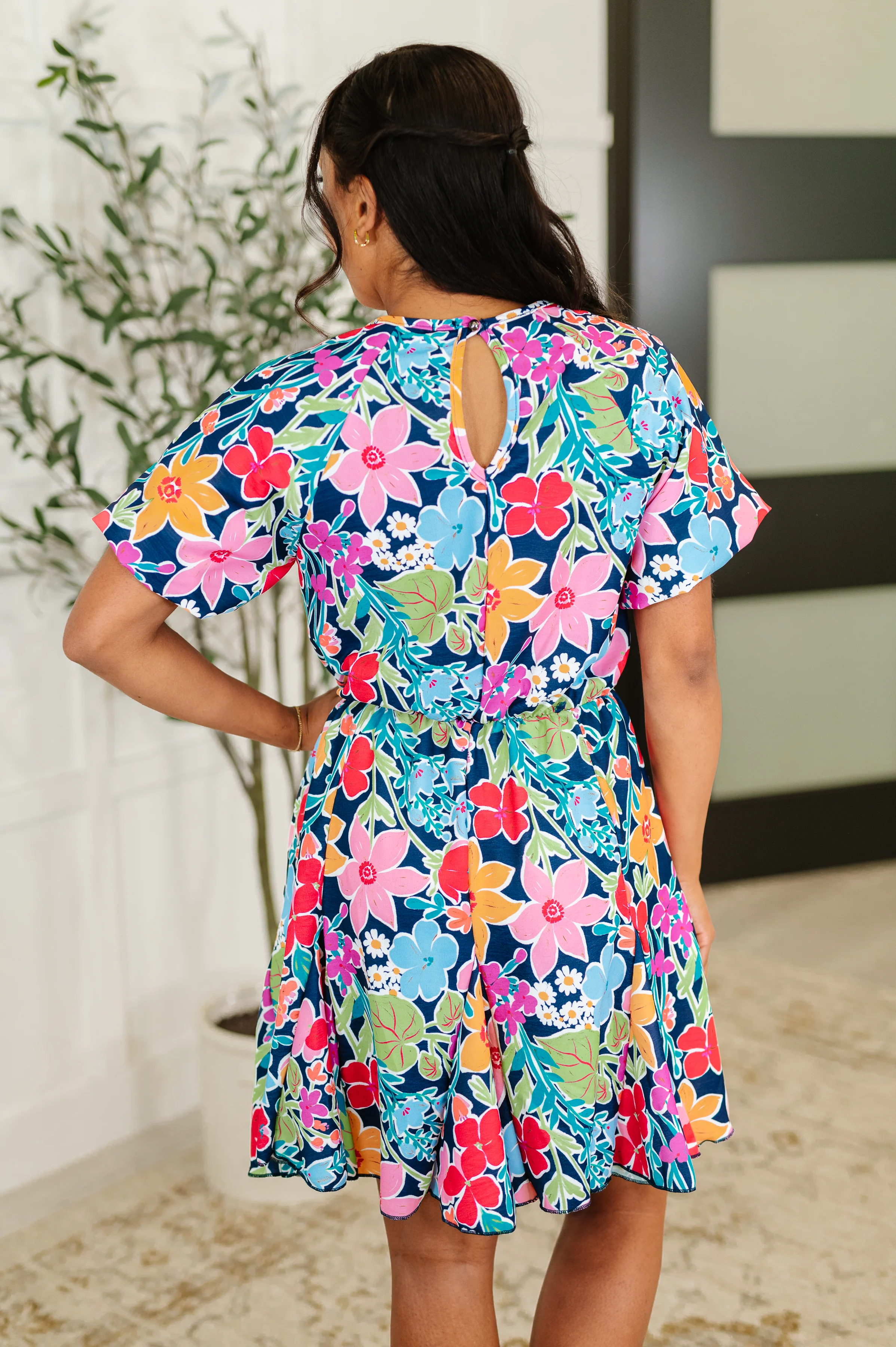 Miss Behave Bubble Sleeve Dress in Navy - 3/30/2026 - Image 4