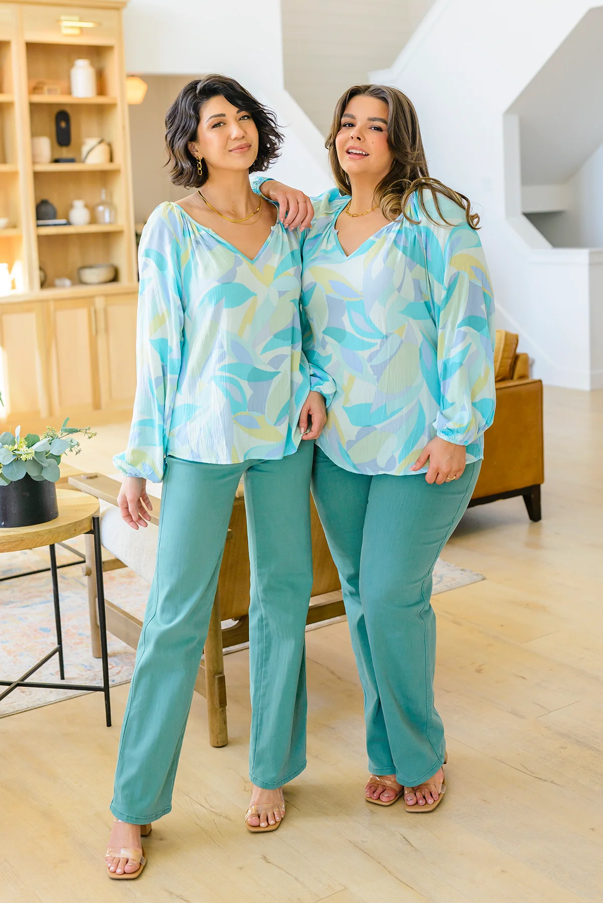 Modern Art V-Neck Blouse - 4/4/2023 - Image 15