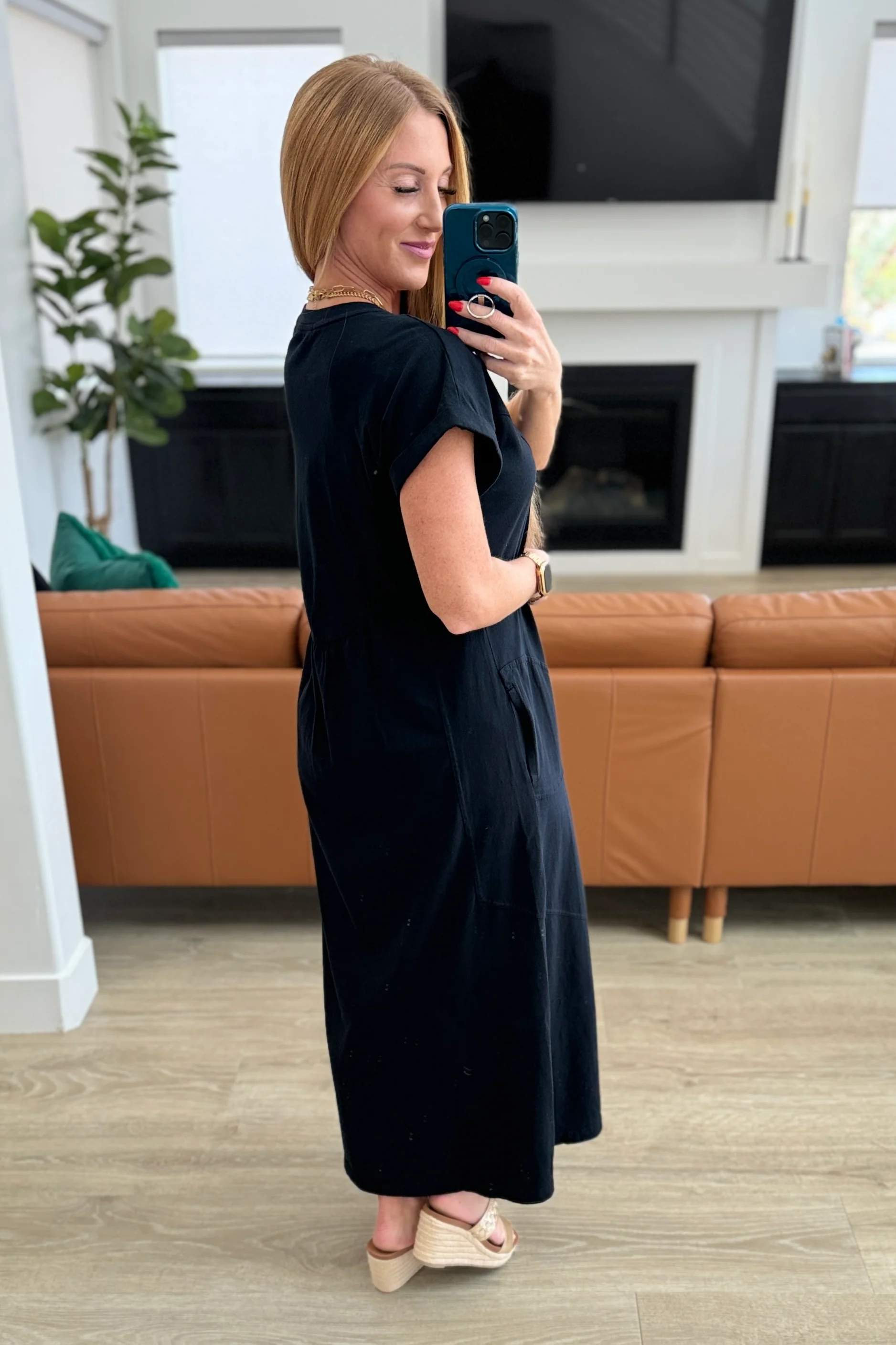 Modern Maritime Shift Maxi Dress in Black - 6/20/2024 - Image 5