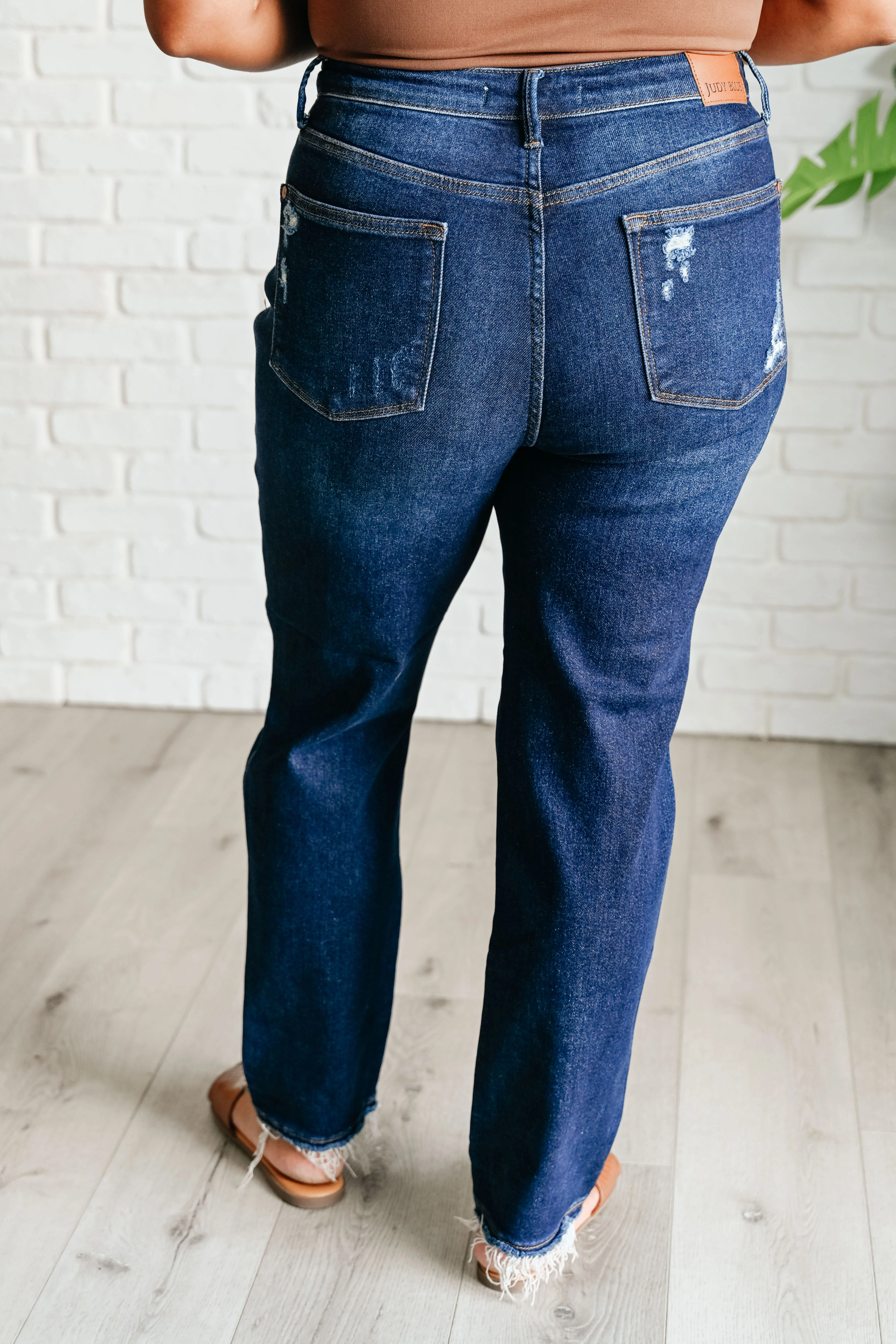 Montana High Rise Rigid Magic Distressed Straight Jeans - 7/31/2024 - Image 7