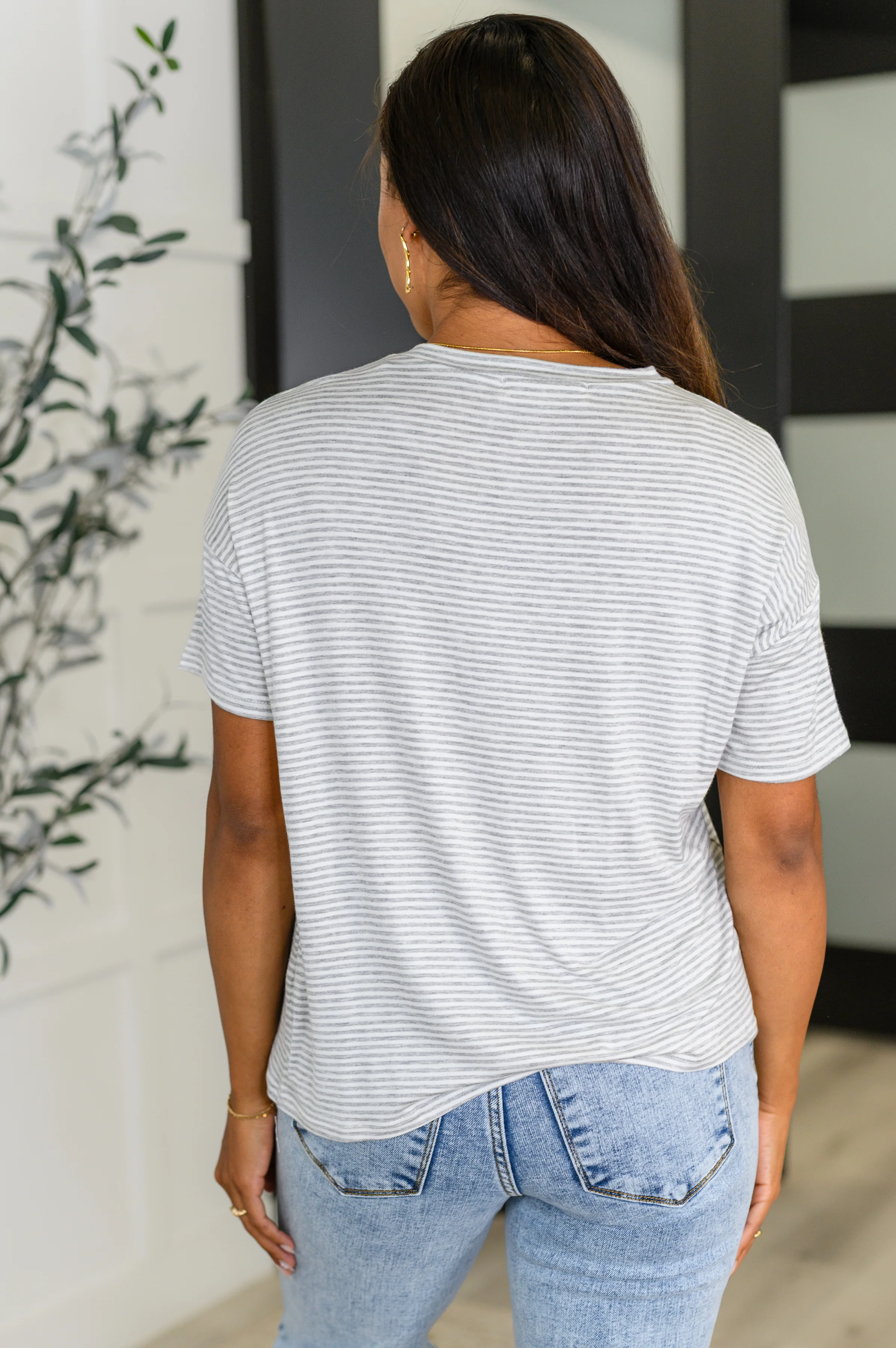 Mood Swingin' Casual Drop Shoulder Tee in Grey - 8/5/2025 - Image 5