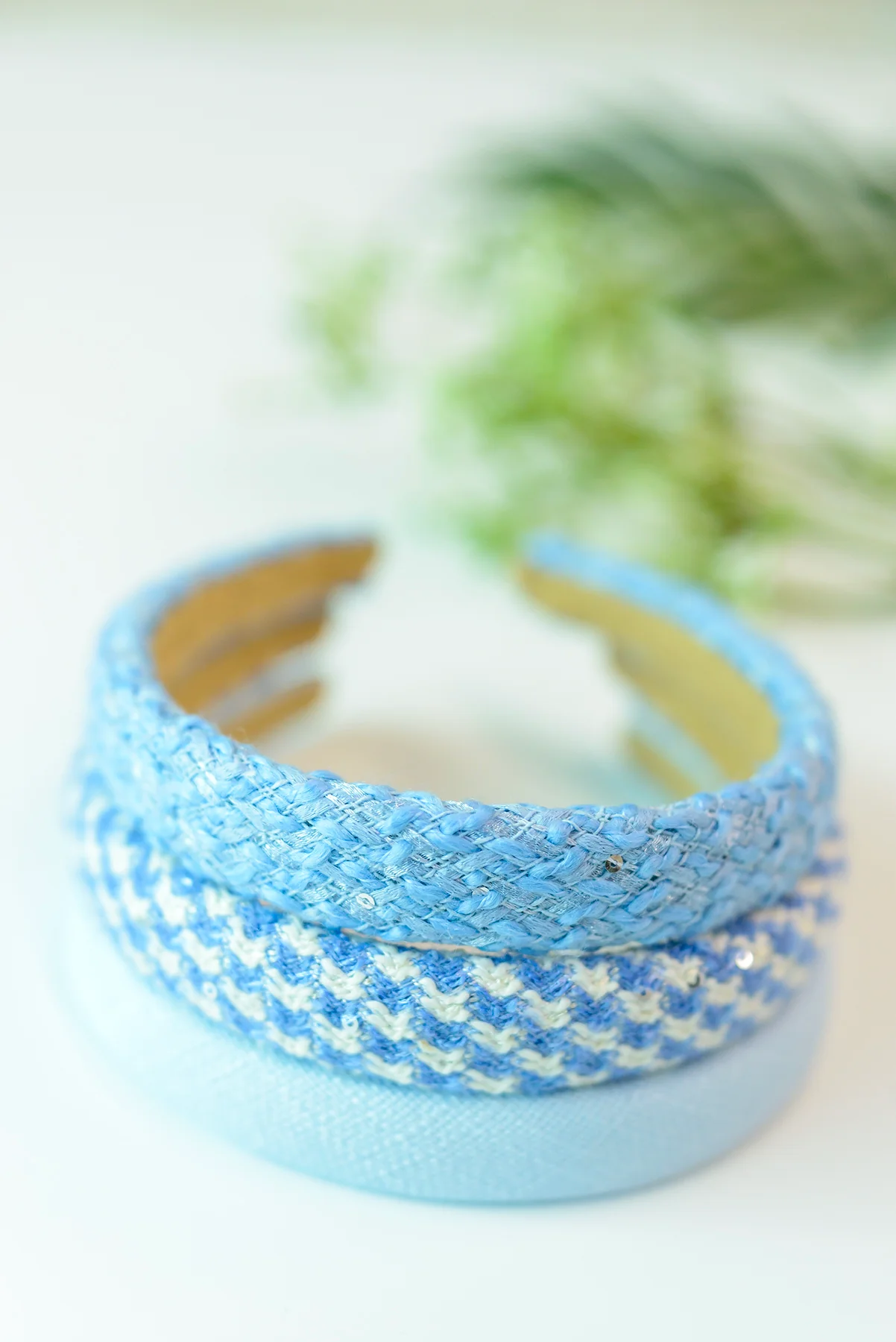 Natural Beauty Headband 3 pack - Blue - 4/10/2023