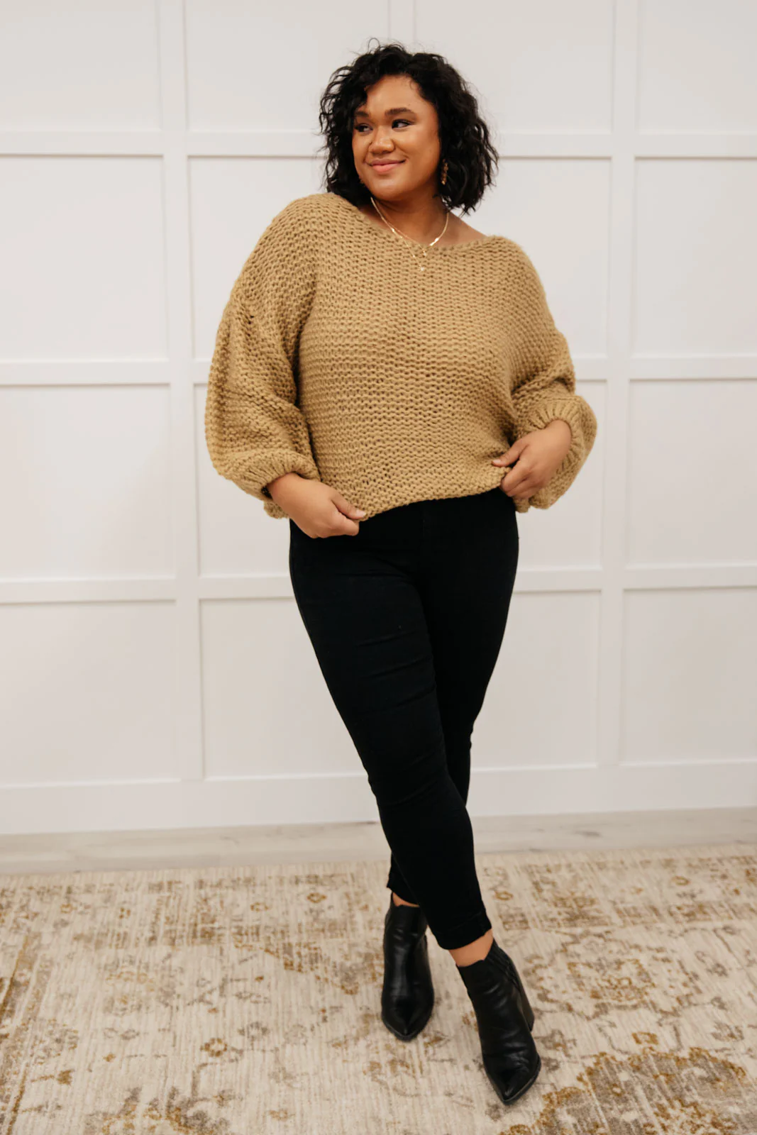 Natural Beauty Knit Sweater in Taupe - 11/11/2021 - Image 11