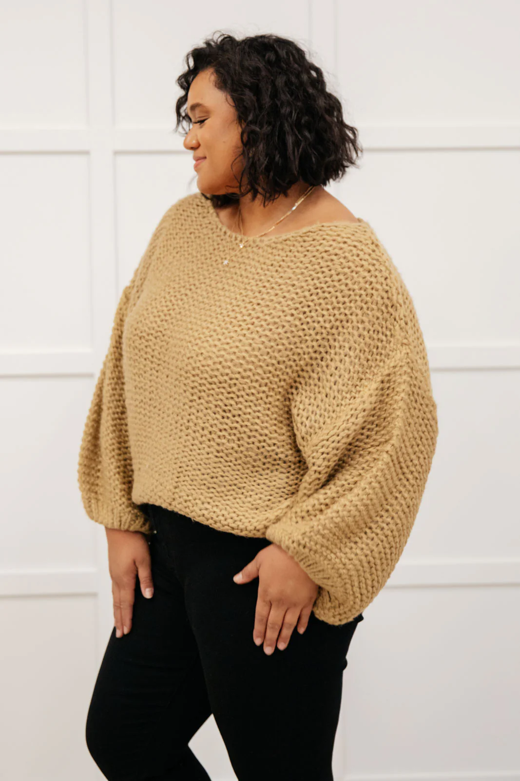 Natural Beauty Knit Sweater in Taupe - 11/11/2021 - Image 12