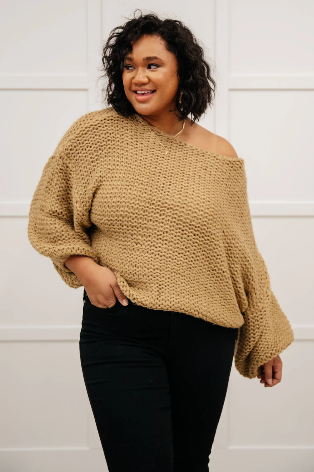 Natural Beauty Knit Sweater in Taupe - 11/11/2021 - Image 14