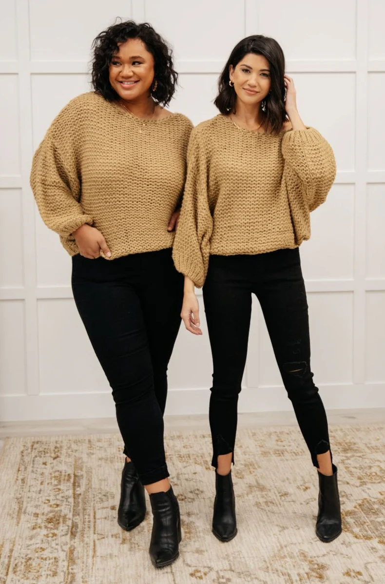 Natural Beauty Knit Sweater in Taupe - 11/11/2021 - Image 3