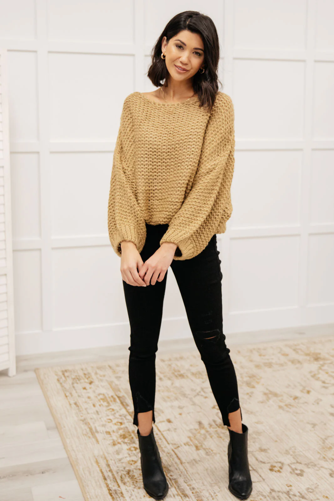 Natural Beauty Knit Sweater in Taupe - 11/11/2021 - Image 7