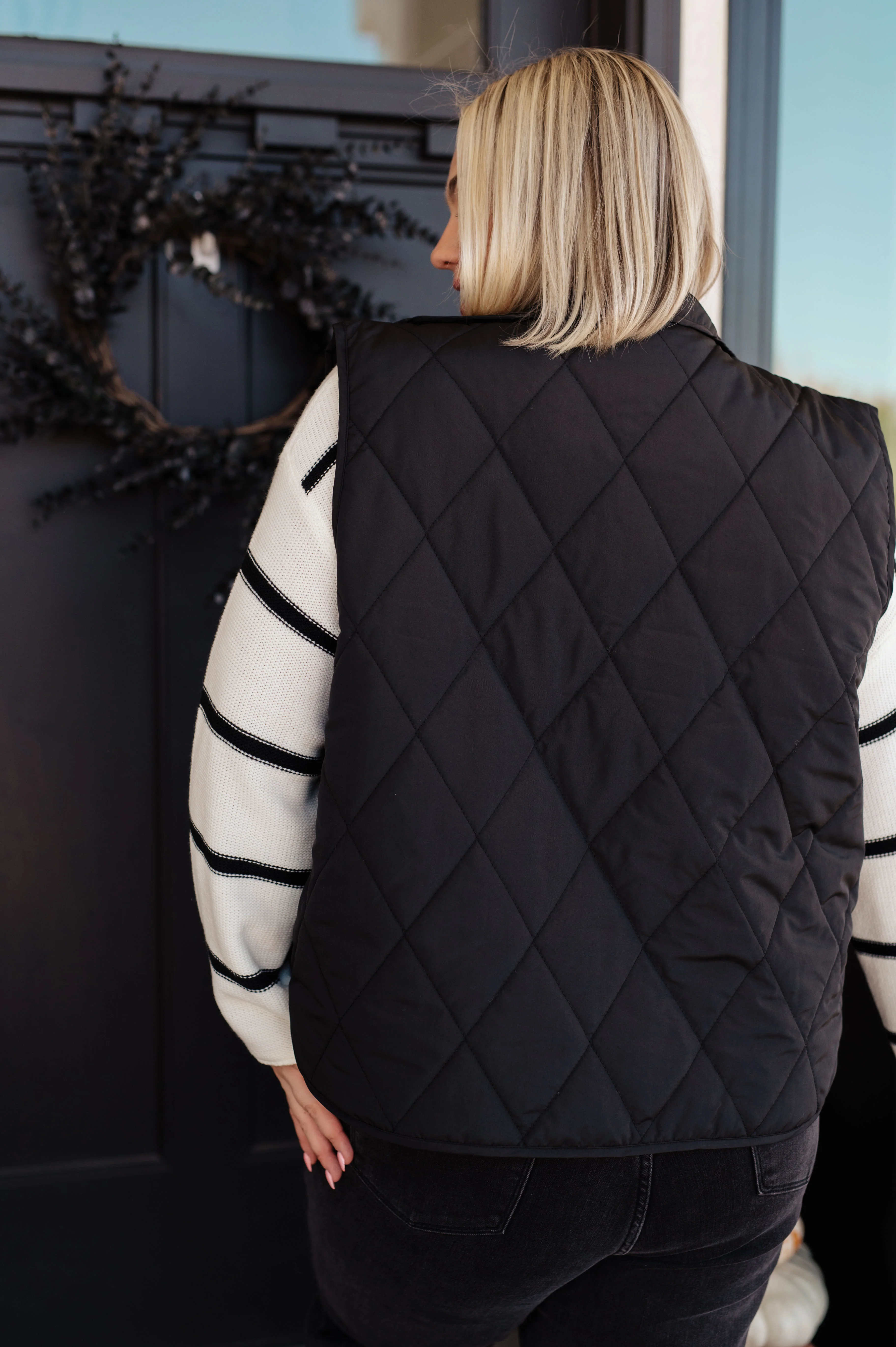 Neither Here Nor There Puffer Vest in Black - 11/9/2023 - Image 9