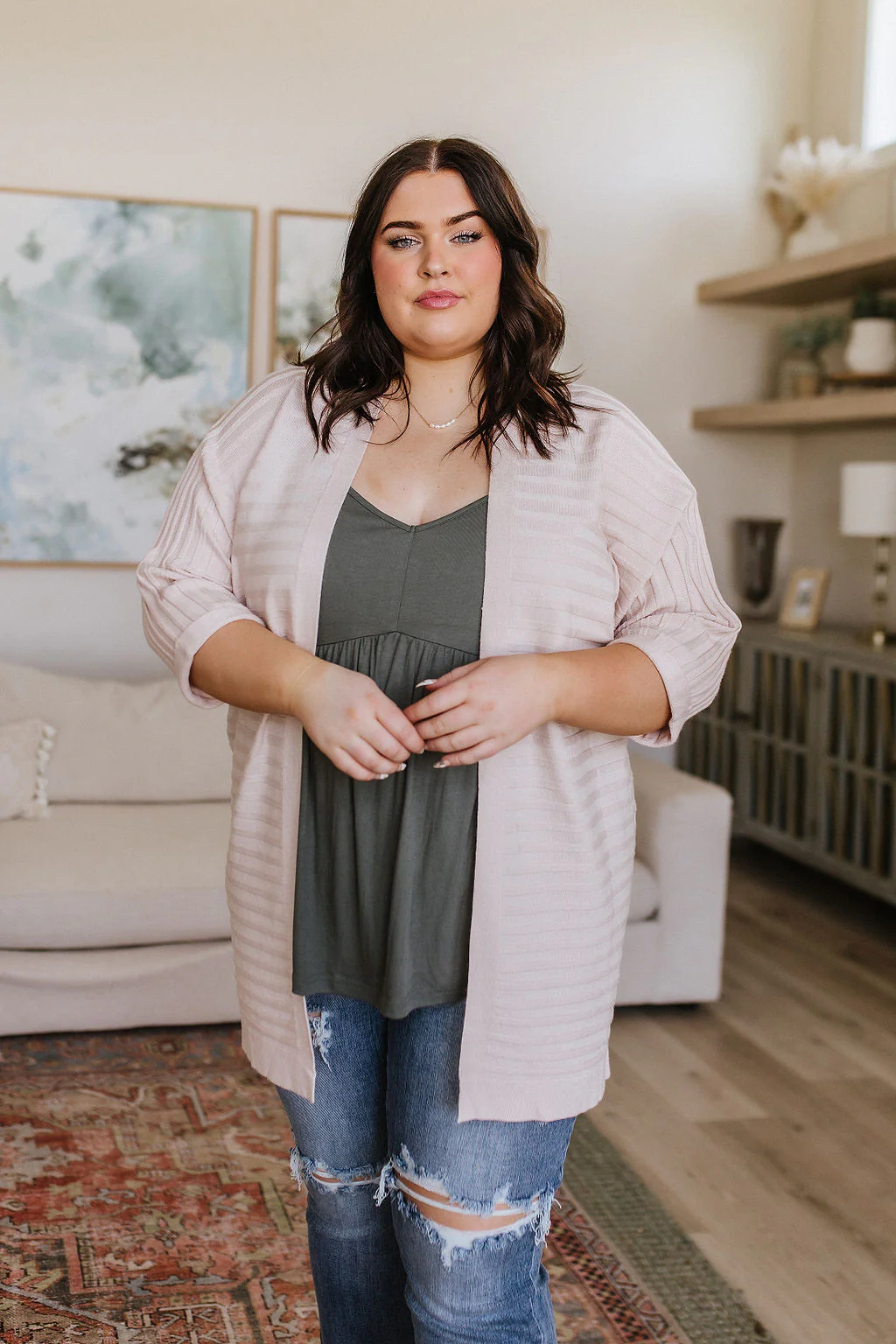 Never Not Loving V-Neck Cami in Gray Green - 6/16/2023 - Image 15