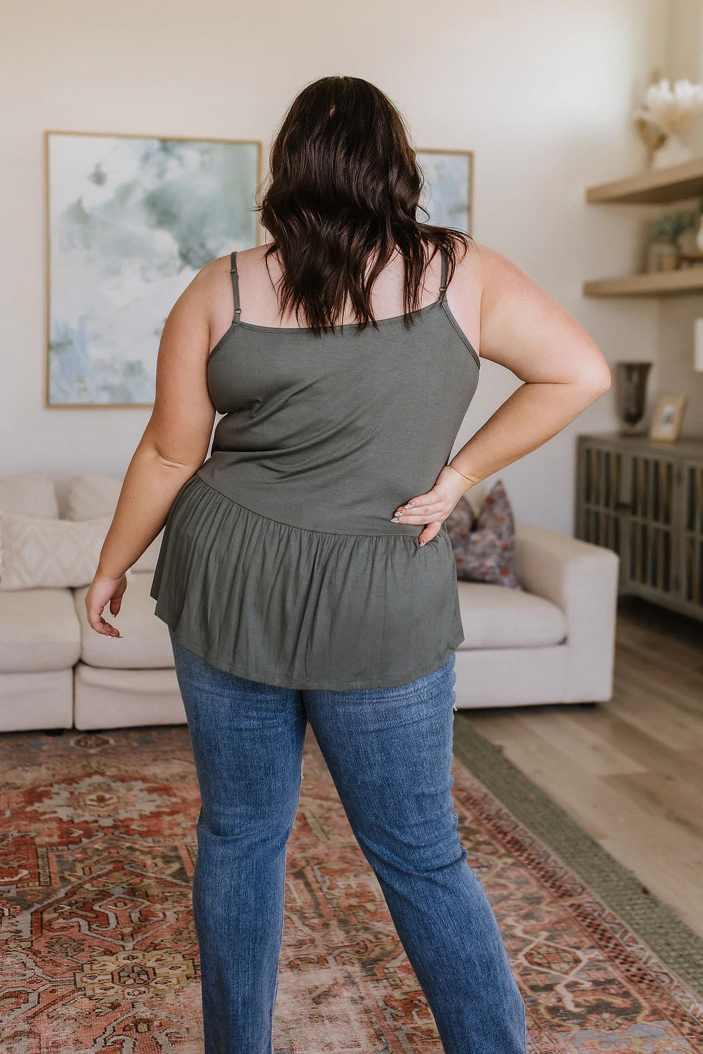 Never Not Loving V-Neck Cami in Gray Green - 6/16/2023 - Image 6