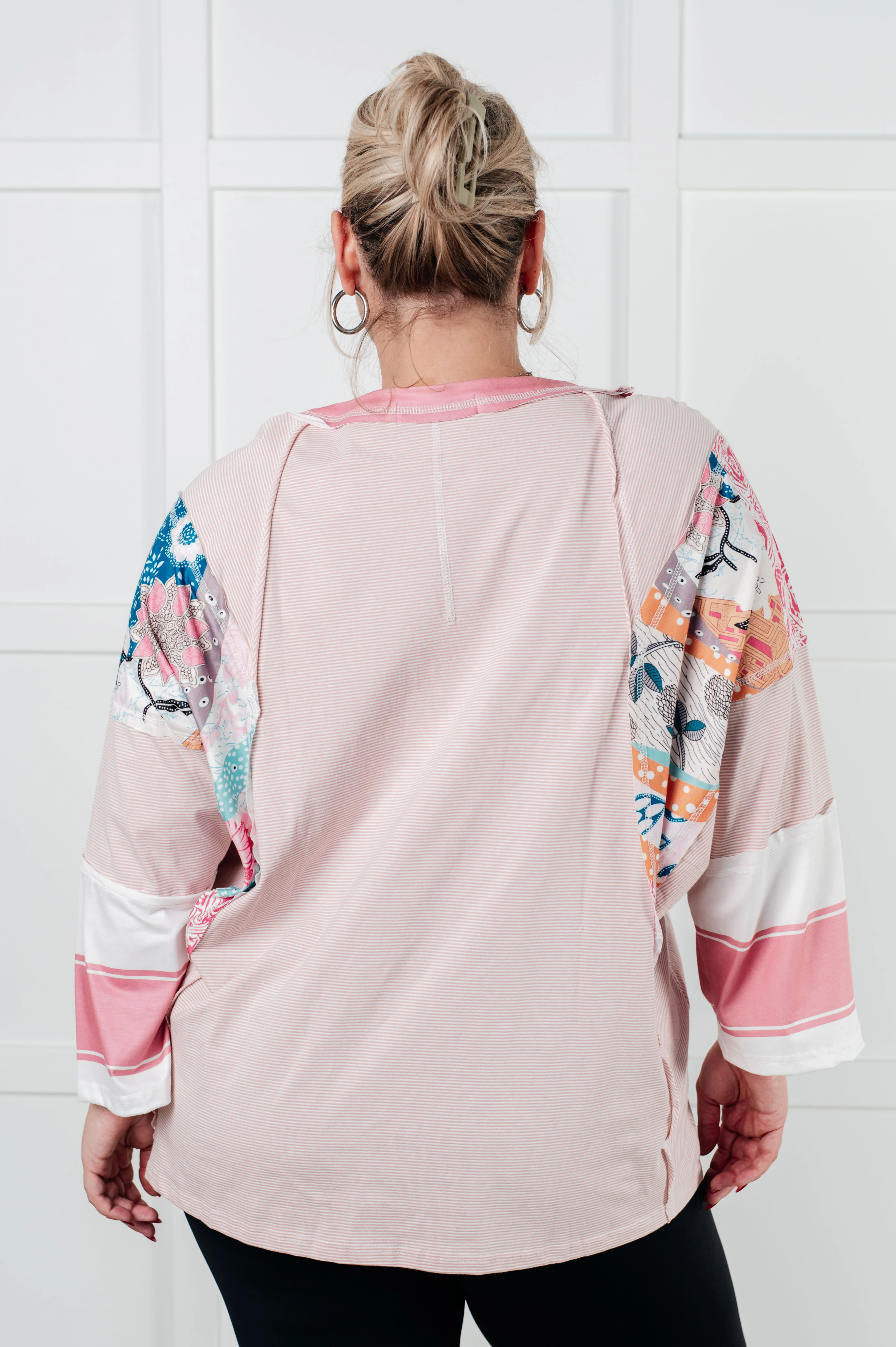 New Chapter Floral Color Block Patchwork Top - 12/10/2024 - Image 6