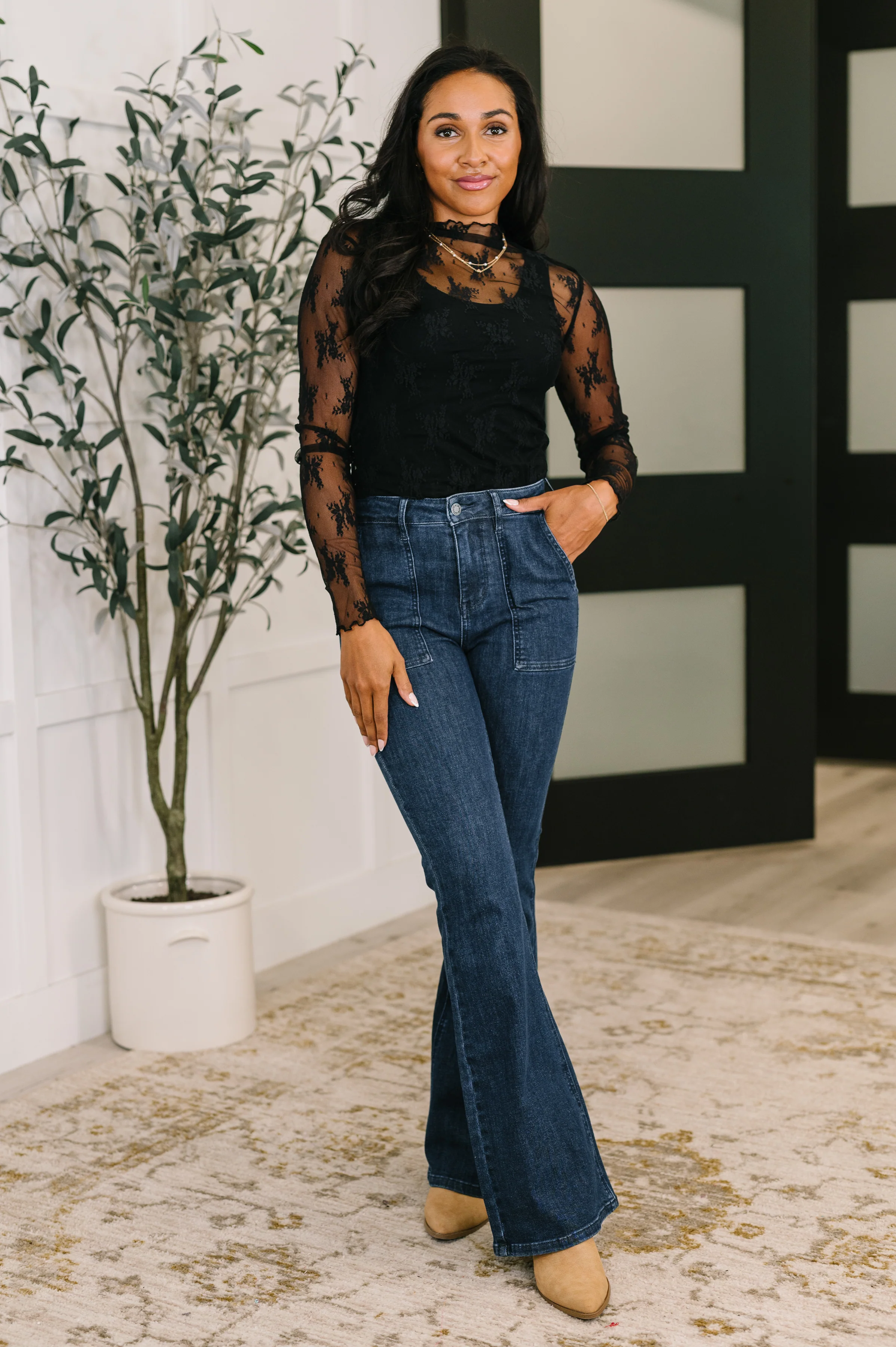 Next Level Patterned Layering Top in Black - 10/24/2025 - Image 4