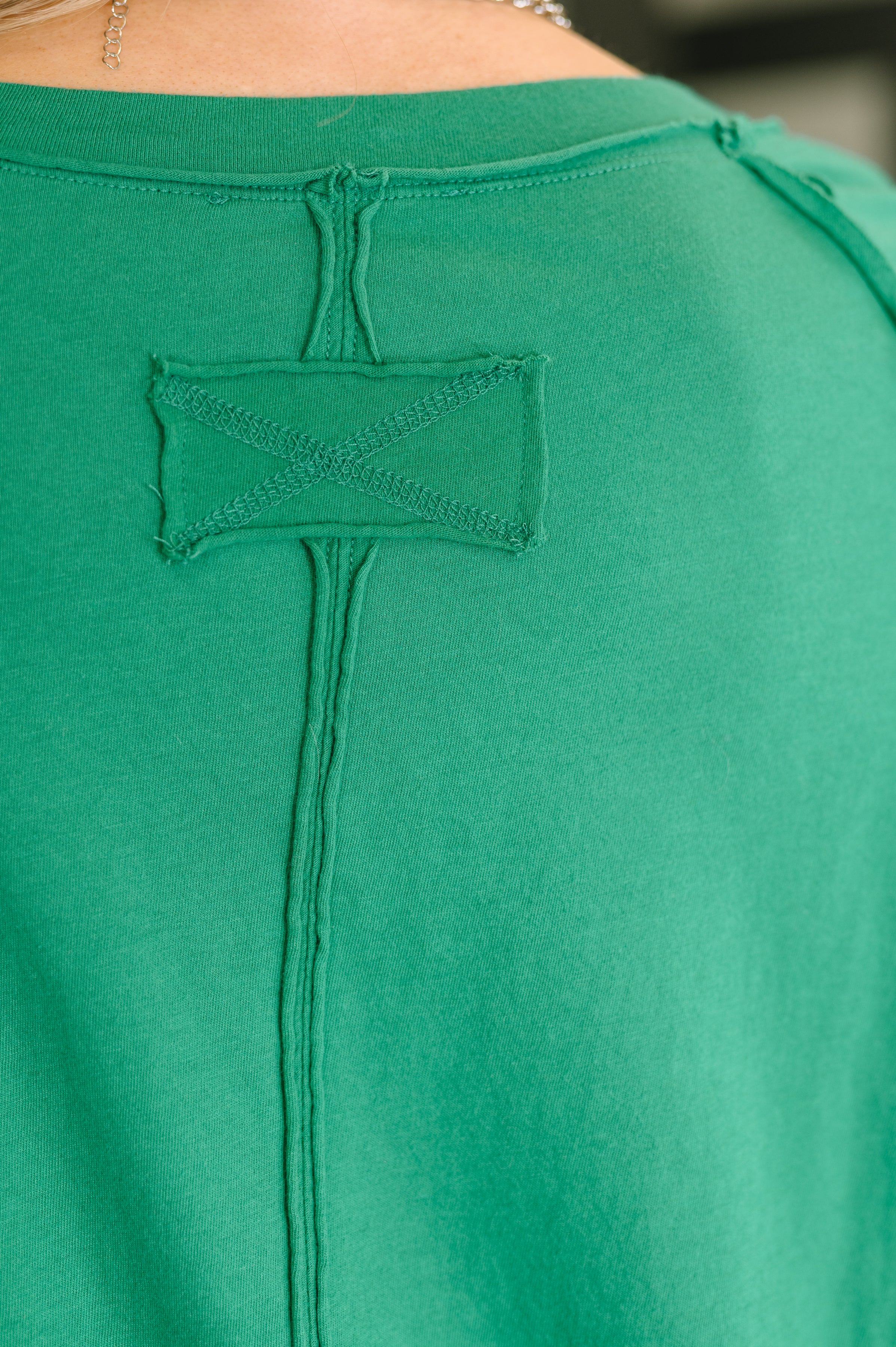 Nice to Each Other Raglan Sleeve Top in Kelly Green - 12/3/2025 - Image 5