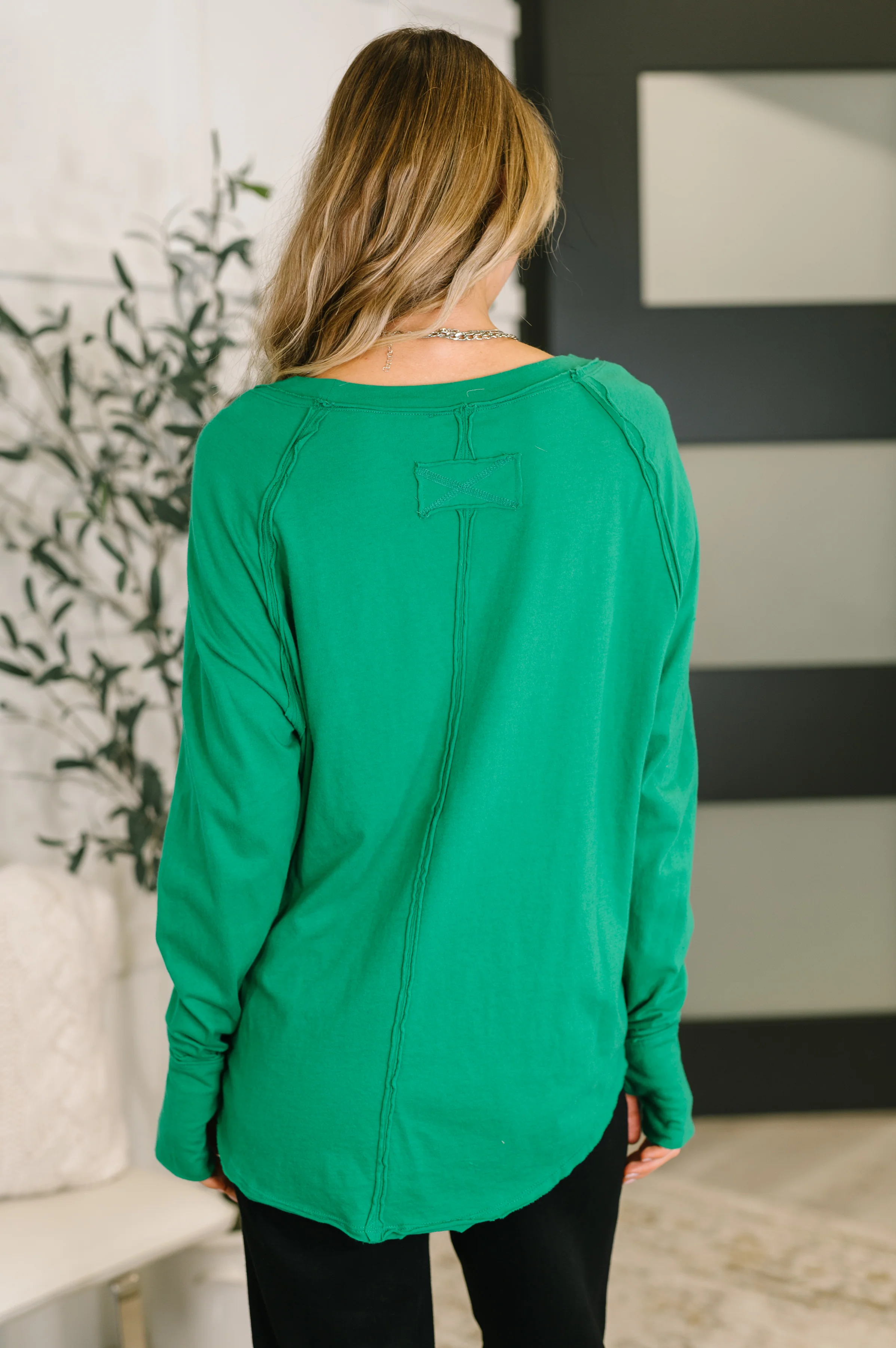 Nice to Each Other Raglan Sleeve Top in Kelly Green - 12/3/2025 - Image 6