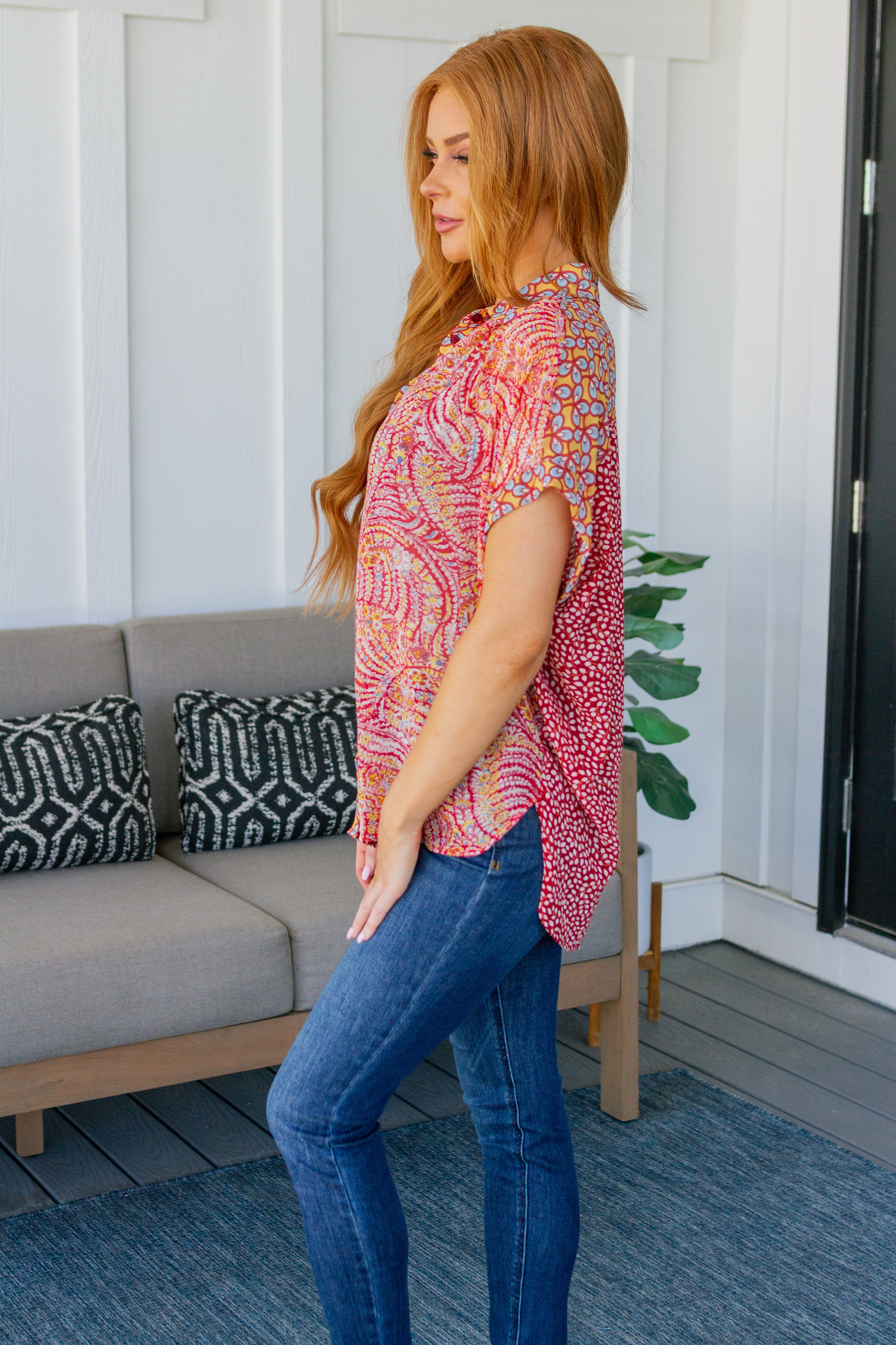No Competition Mixed Print Button Down - 8/1/2023 - Image 4